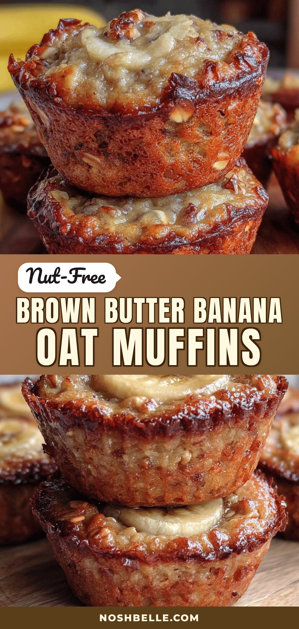 brown butter banana oat muffin cups recipe