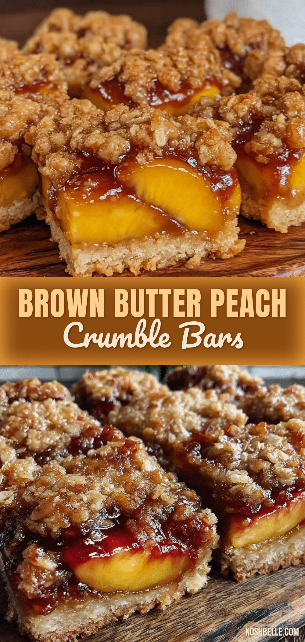 brown butter peach crumble bars recipe