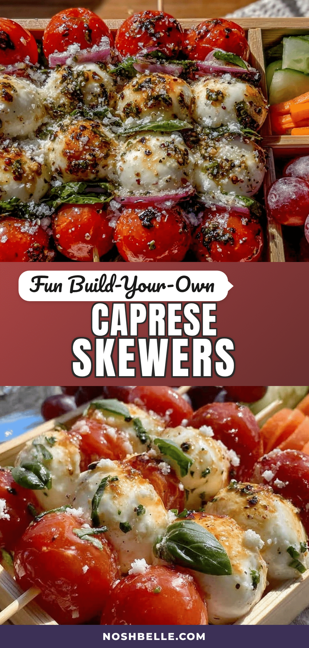 build-your-own bento box caprese skewers recipe
