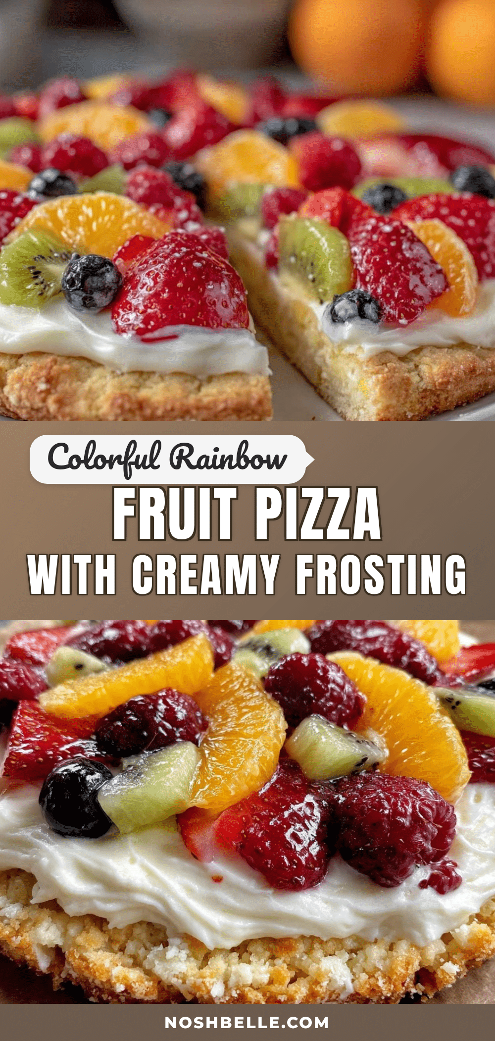 colorful rainbow fruit pizza recipe