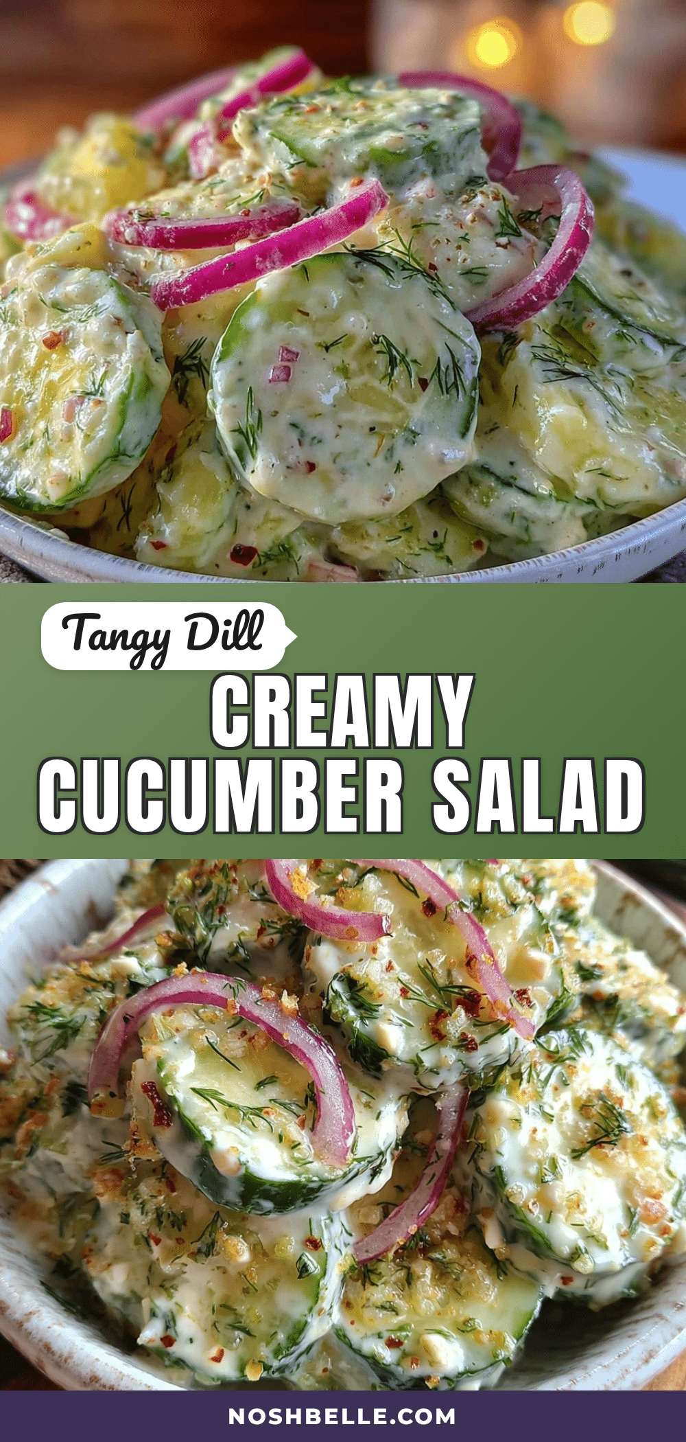 creamy dill cucumber salad recipe