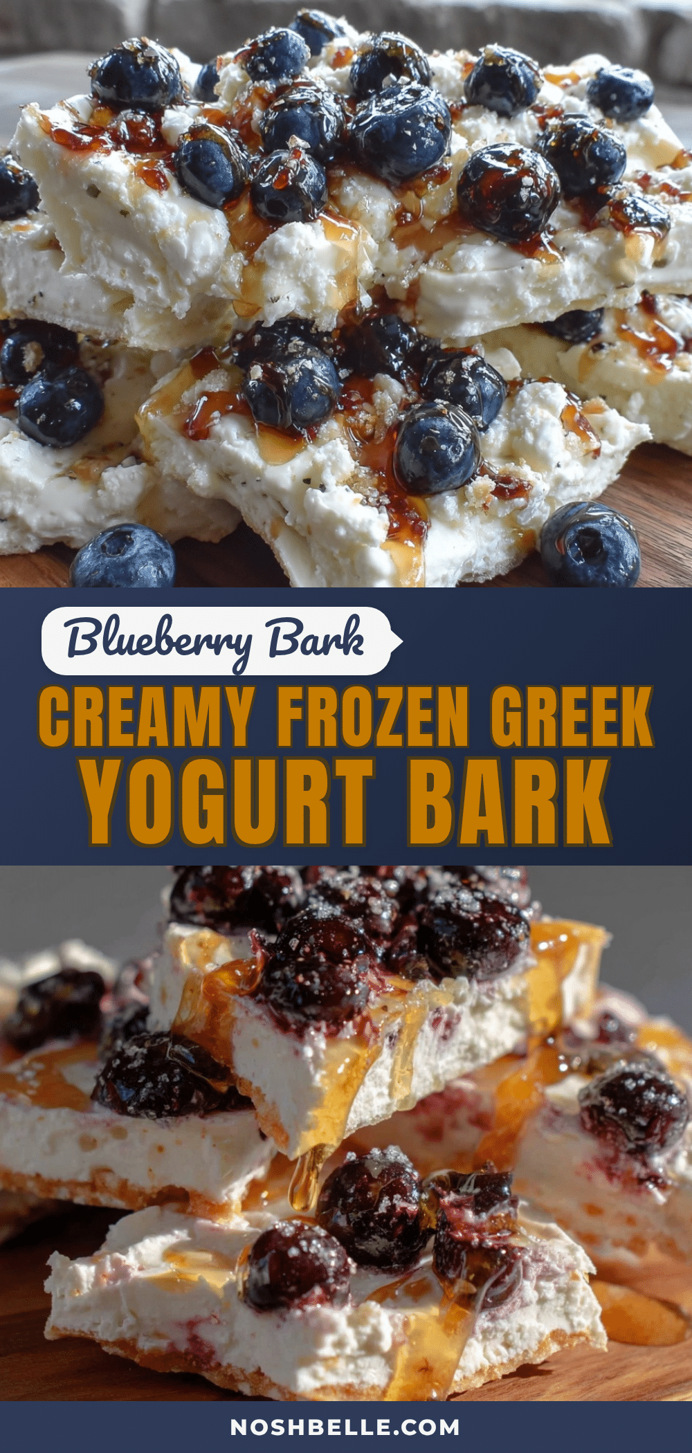 creamy frozen greek yogurt bark recipe