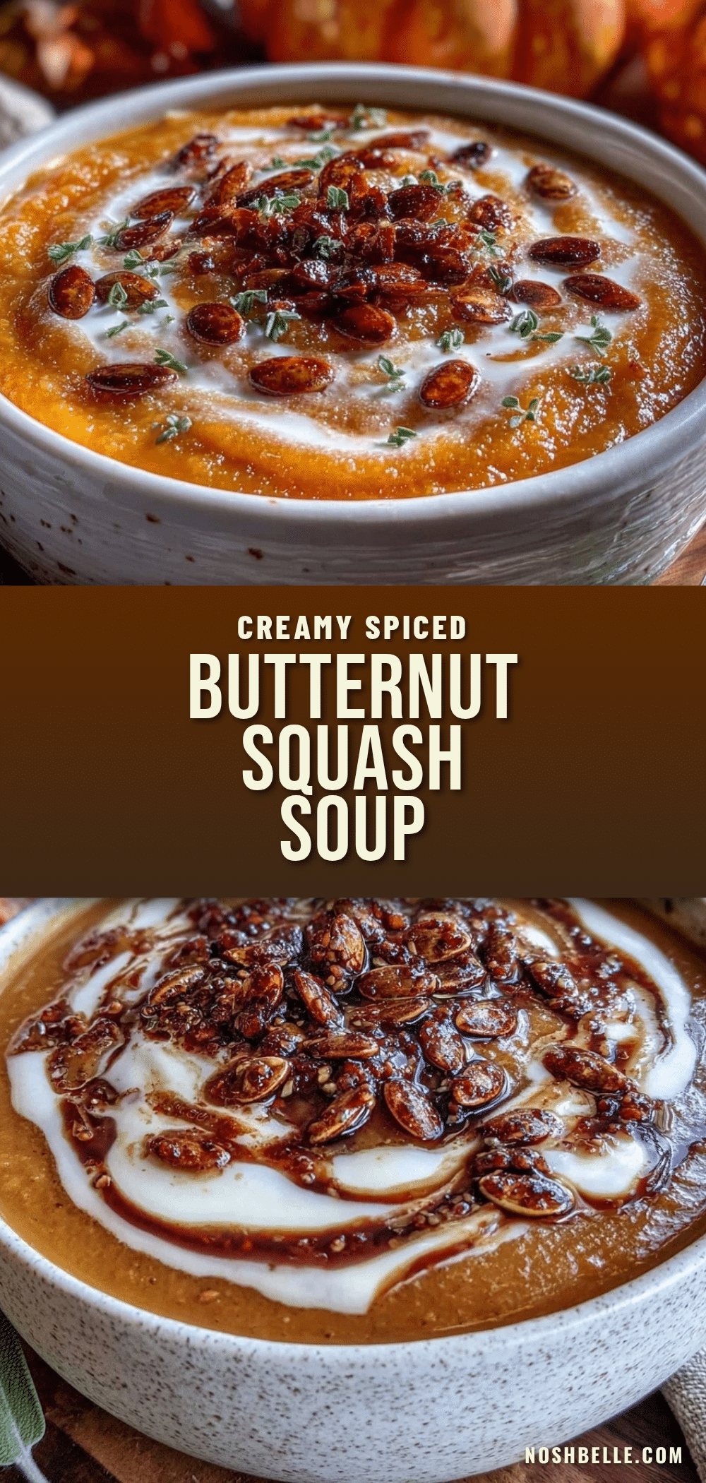 creamy spiced butternut squash soup recipe
