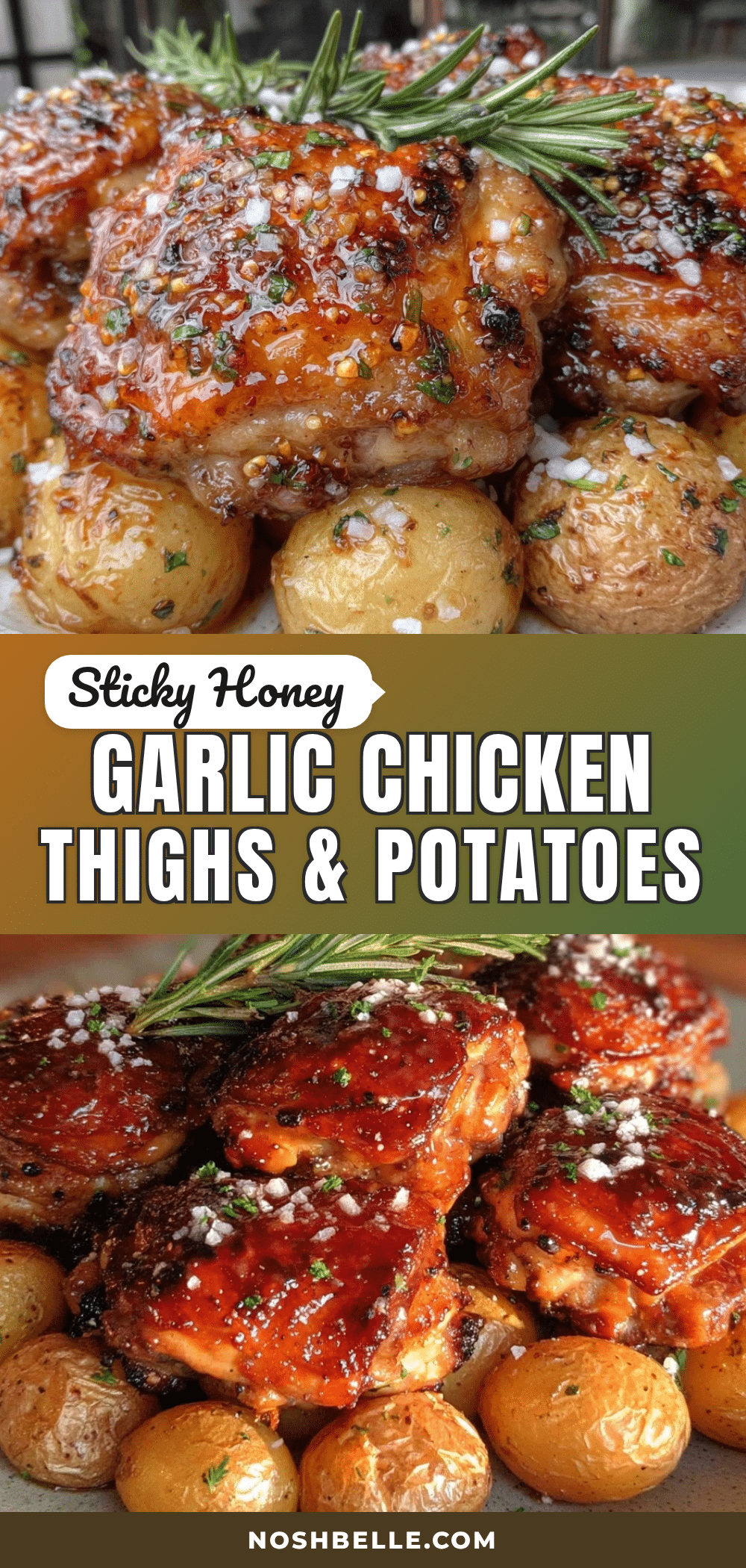 Crispy Crockpot Honey Garlic Chicken Thighs recipe