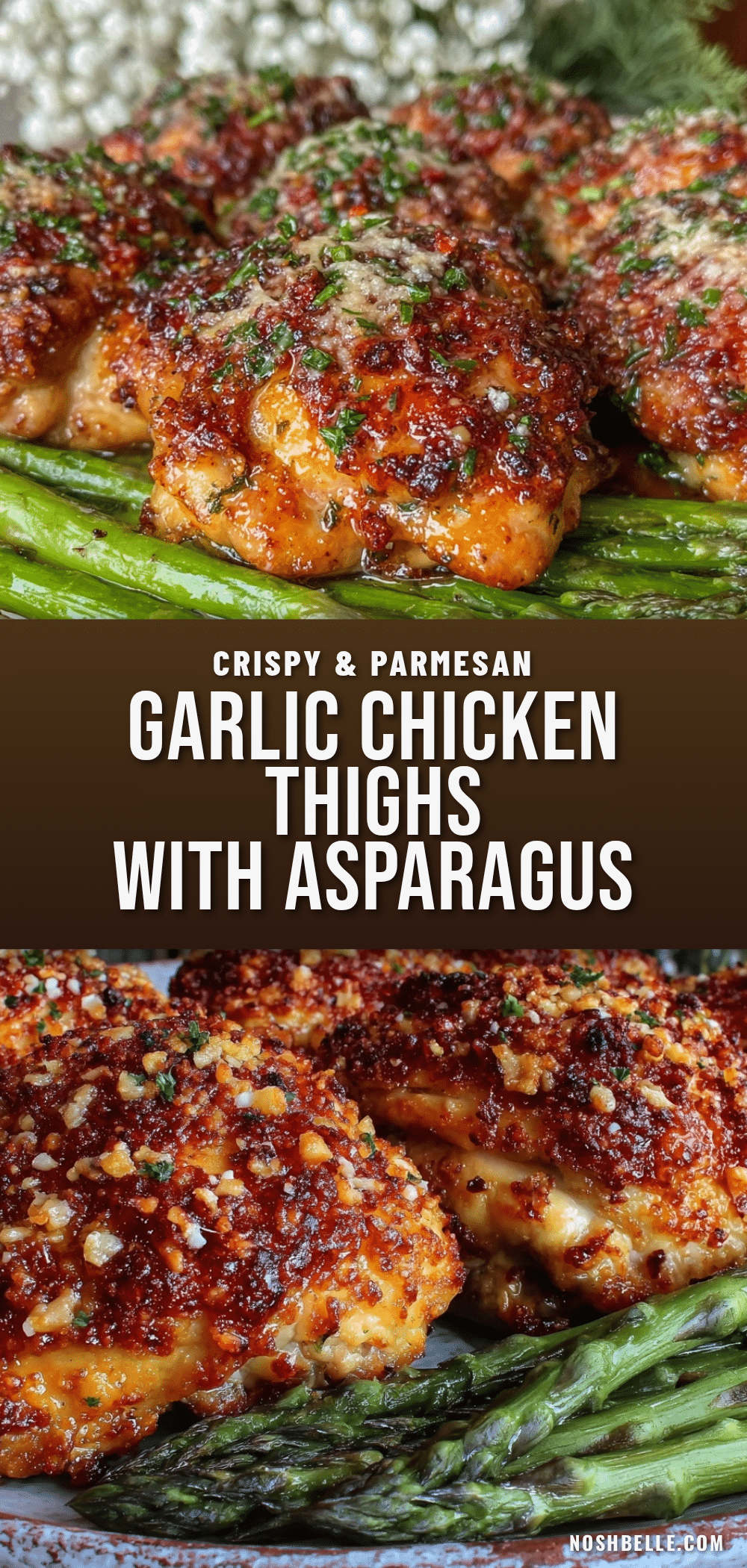 crispy garlic parmesan chicken thighs recipe