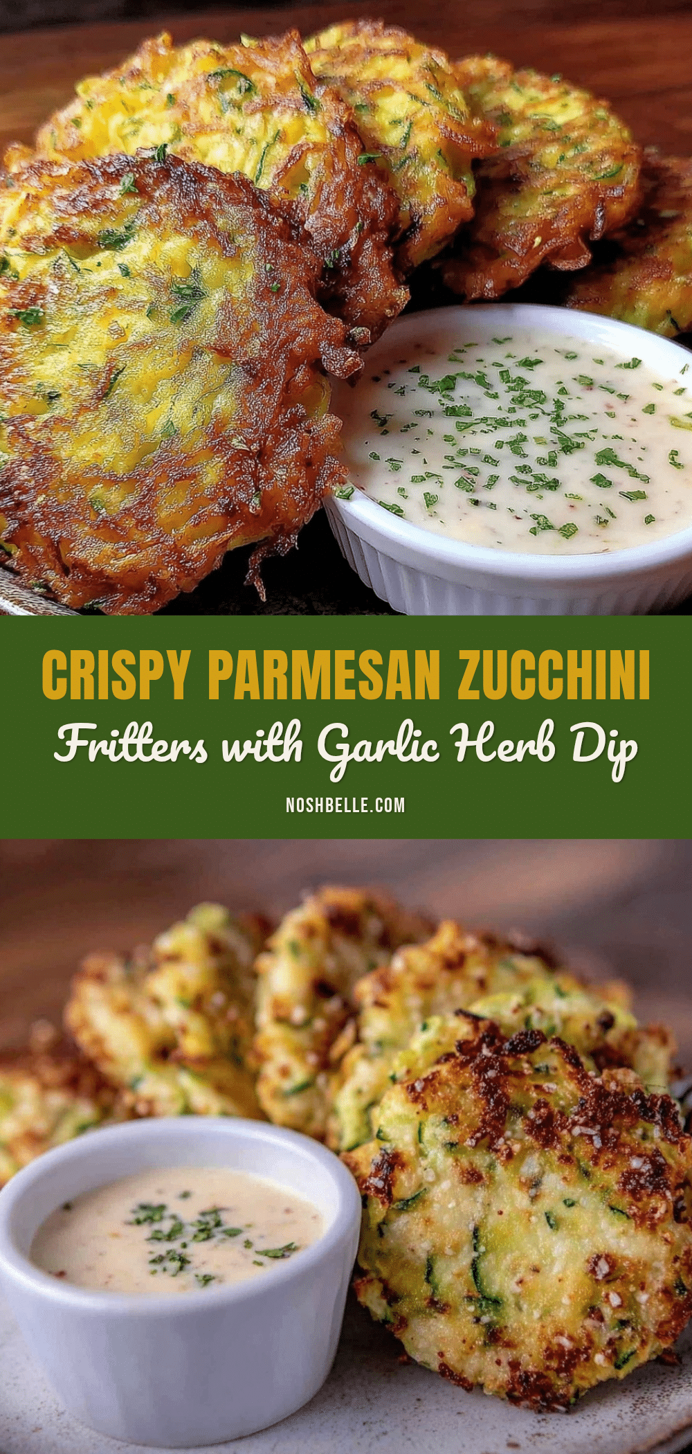 crispy parmesan zucchini fritters recipe