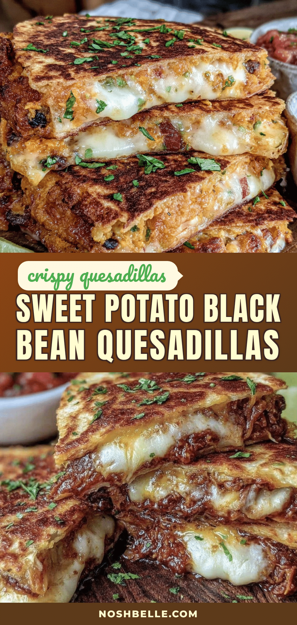 crispy sweet potato and black bean quesadillas recipe
