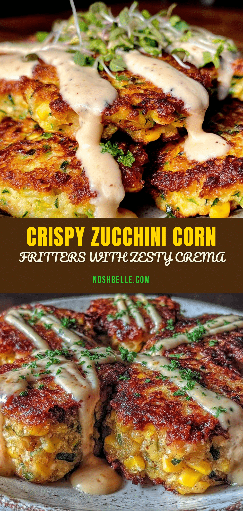 crispy zucchini corn fritters recipe