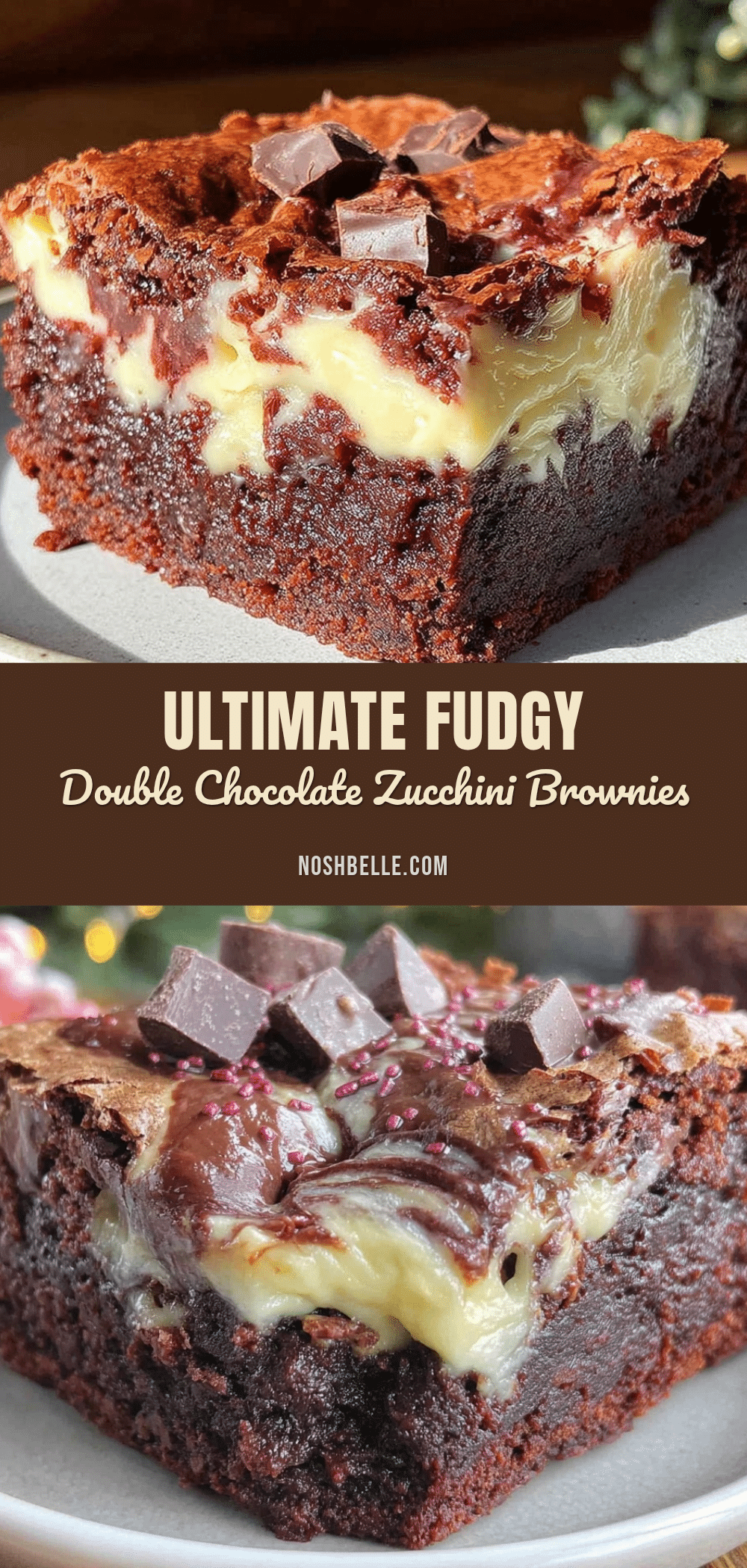 double chocolate zucchini brownies recipe