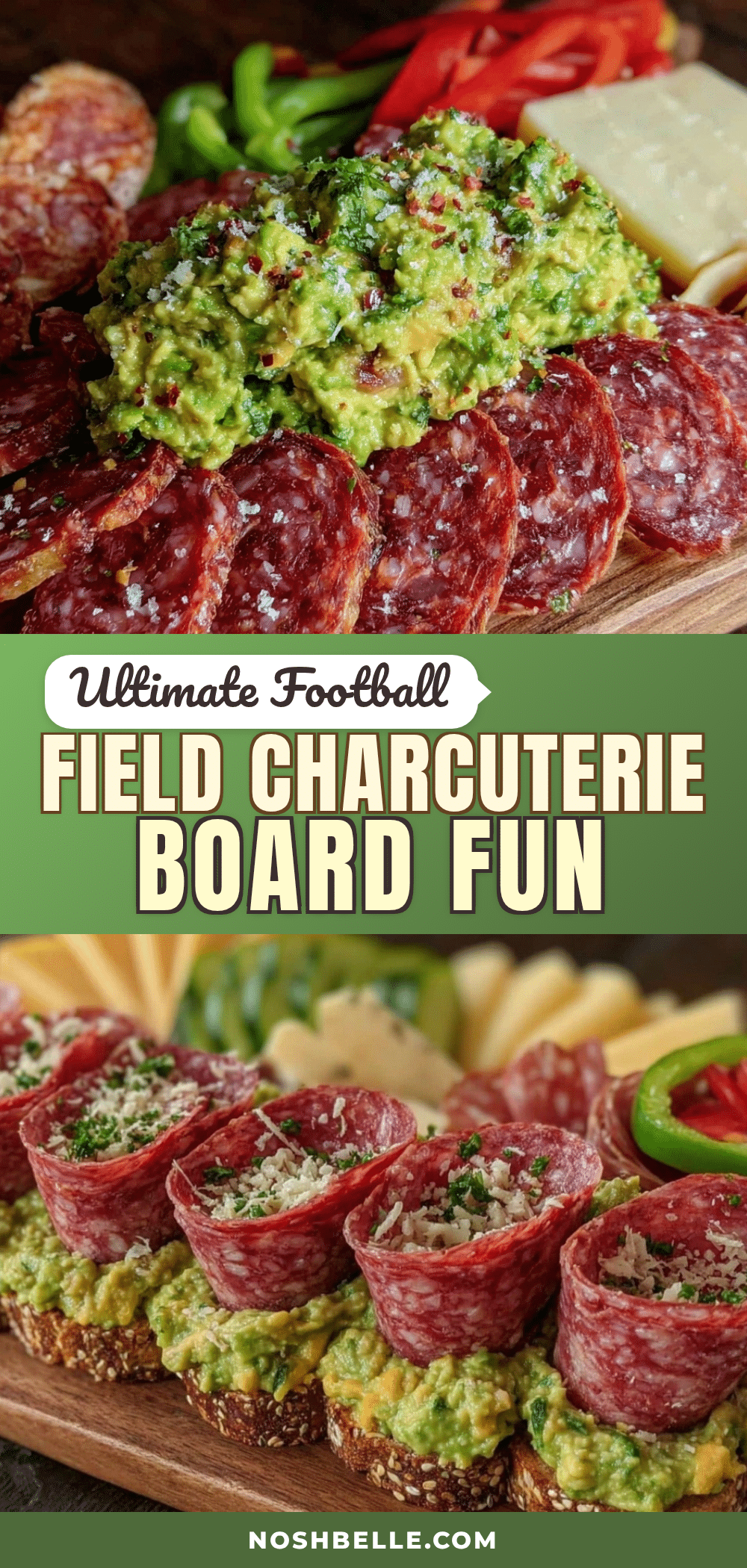 football field charcuterie board recipe