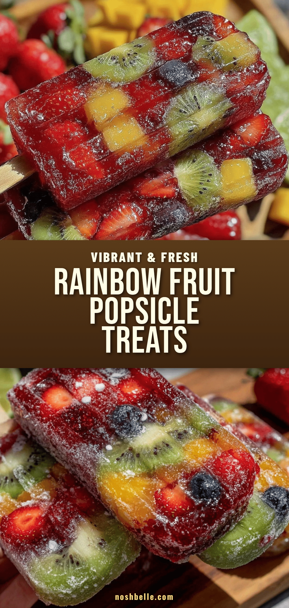 fresh rainbow fruit popsicle treats recipe