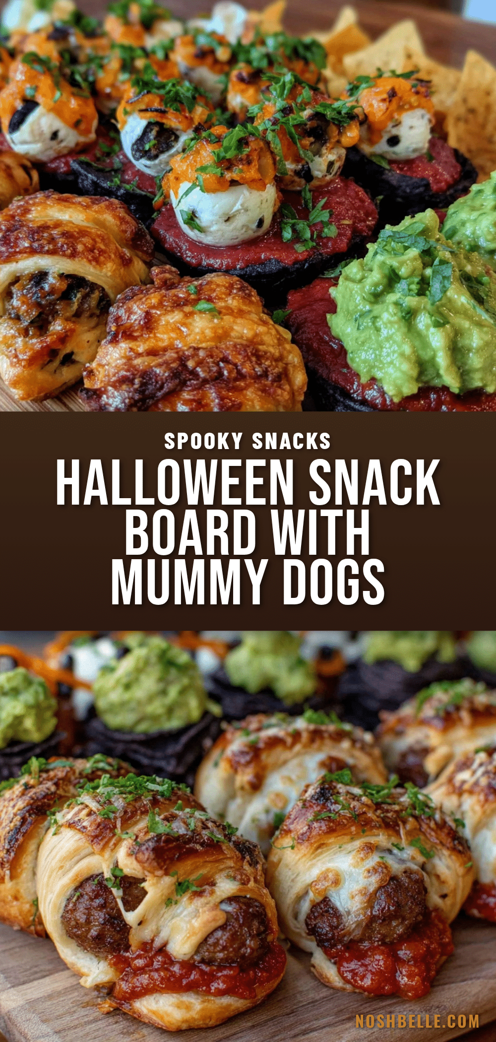 Halloween party snack board recipe