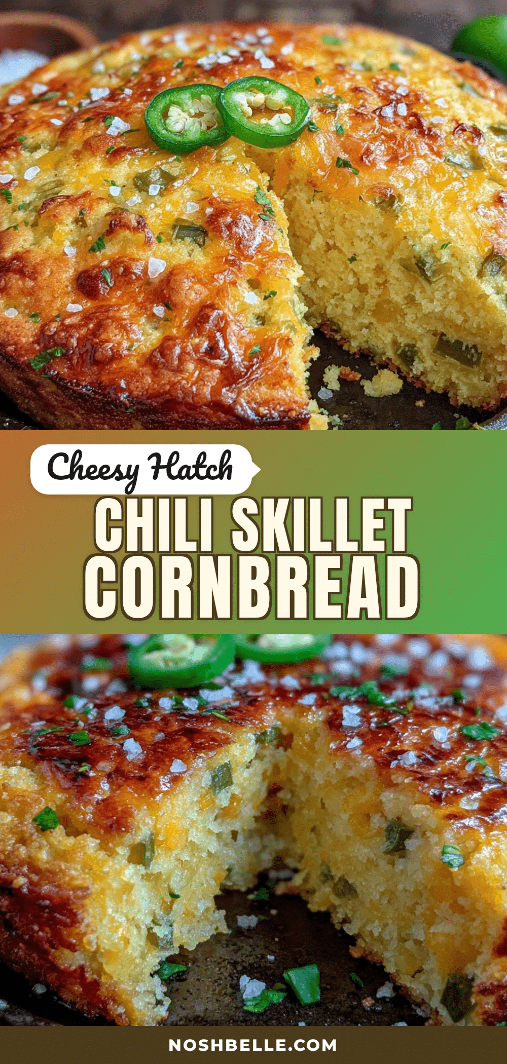 hatch chili cheddar skillet cornbread recipe