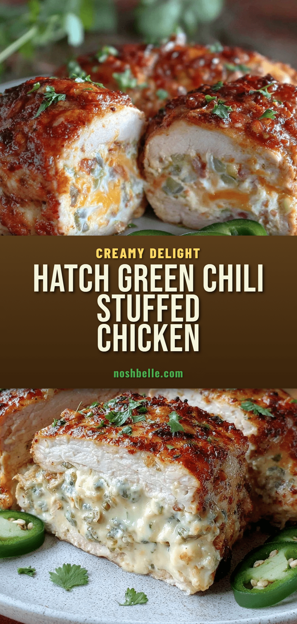Hatch Green Chili Stuffed Chicken Breast recipe