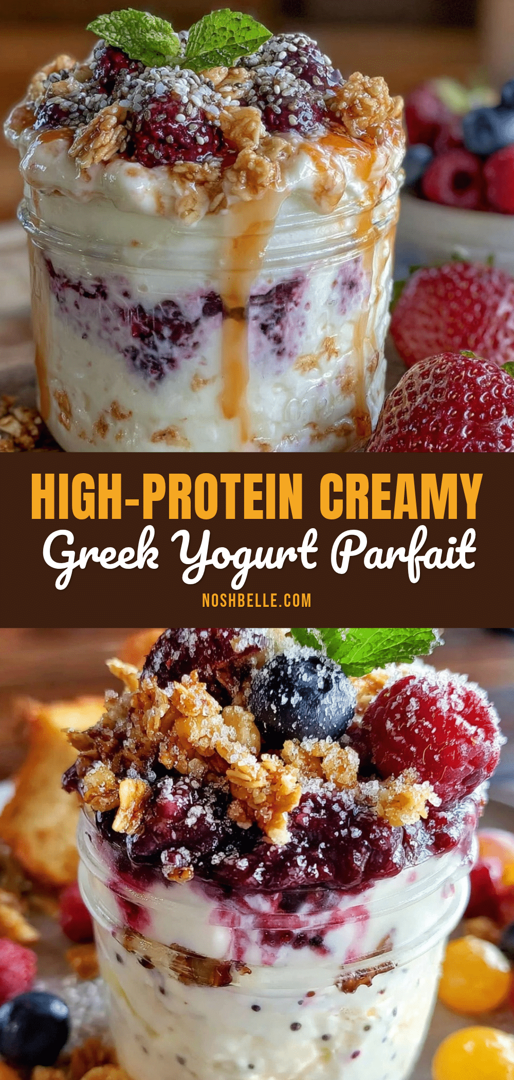 healthy high-protein greek yogurt parfait recipe