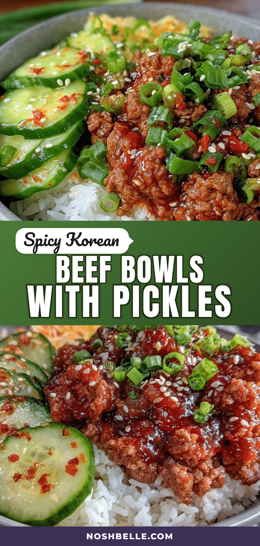 korean ground beef rice bowls recipe