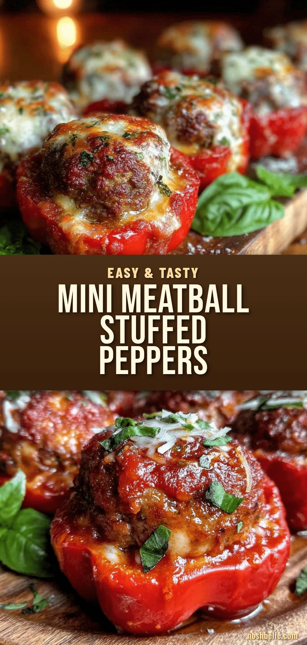 mini meatball stuffed peppers recipe