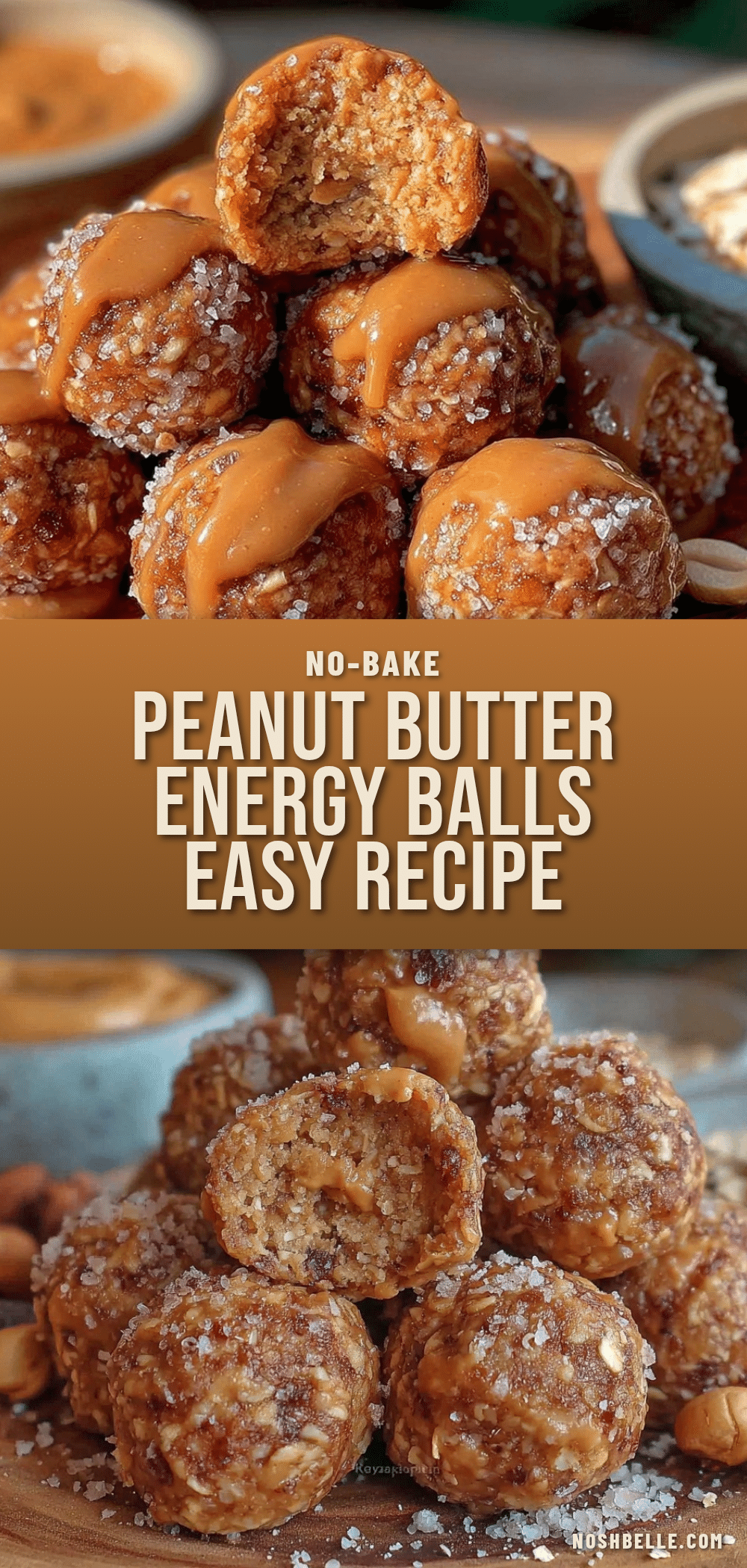 no-bake peanut butter oat energy balls recipe