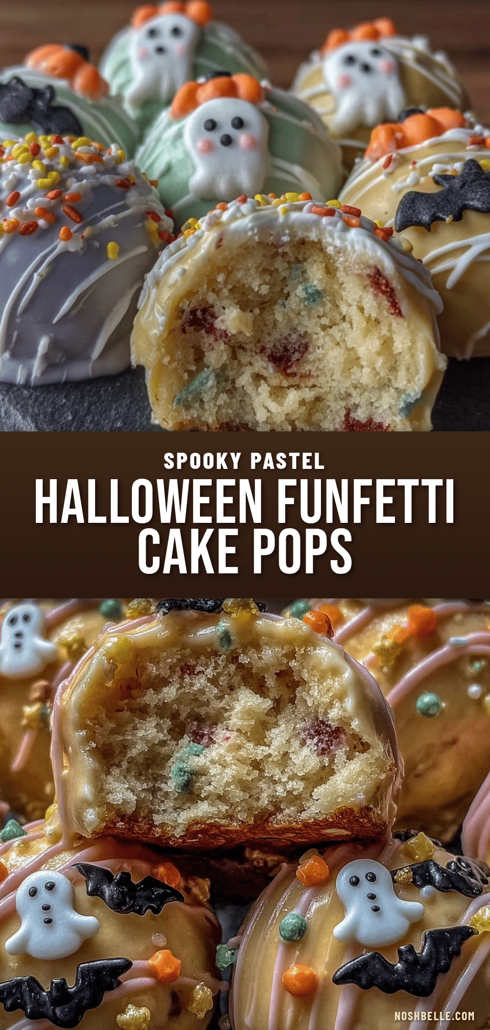 pastel halloween funfetti cake pops recipe