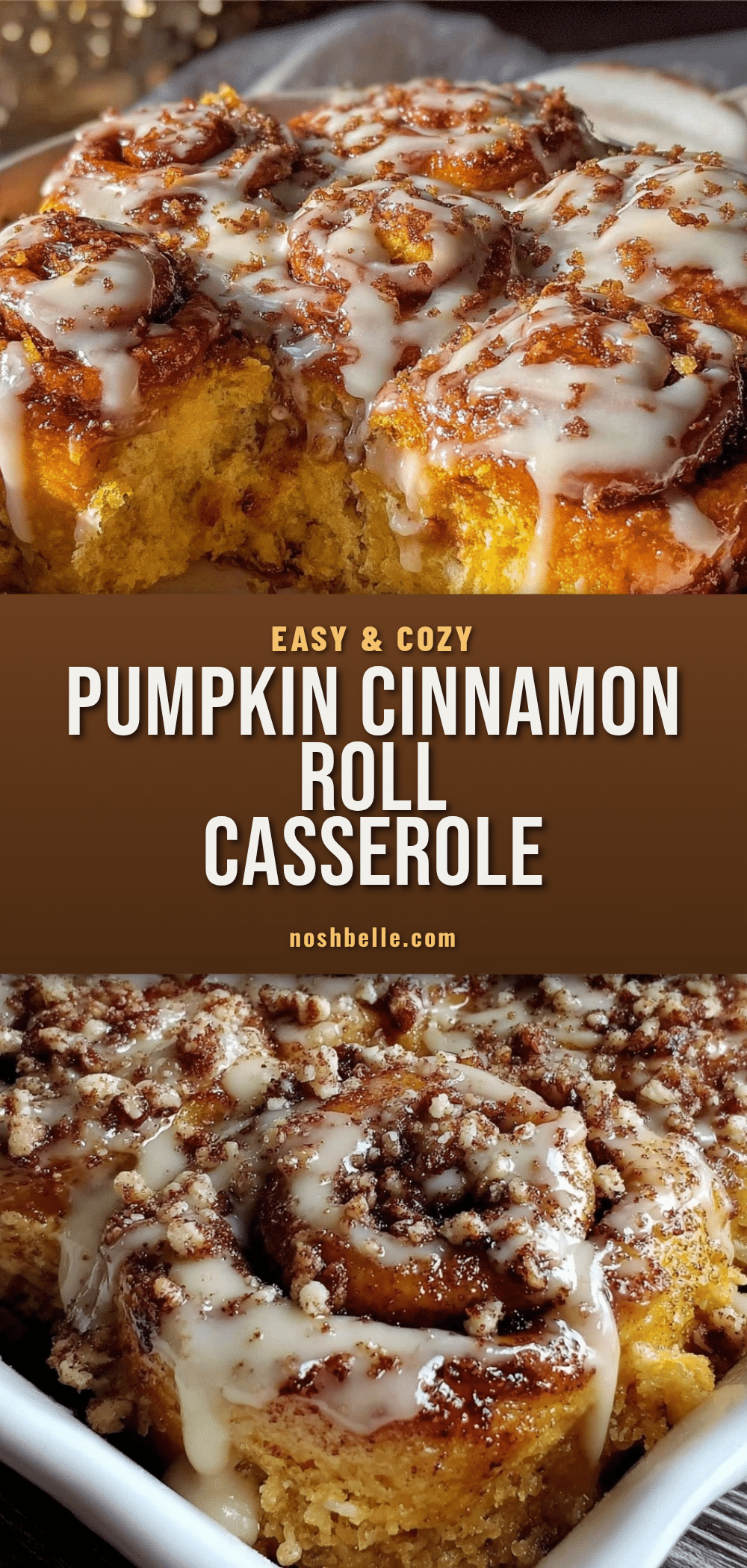 pumpkin cinnamon roll casserole recipe