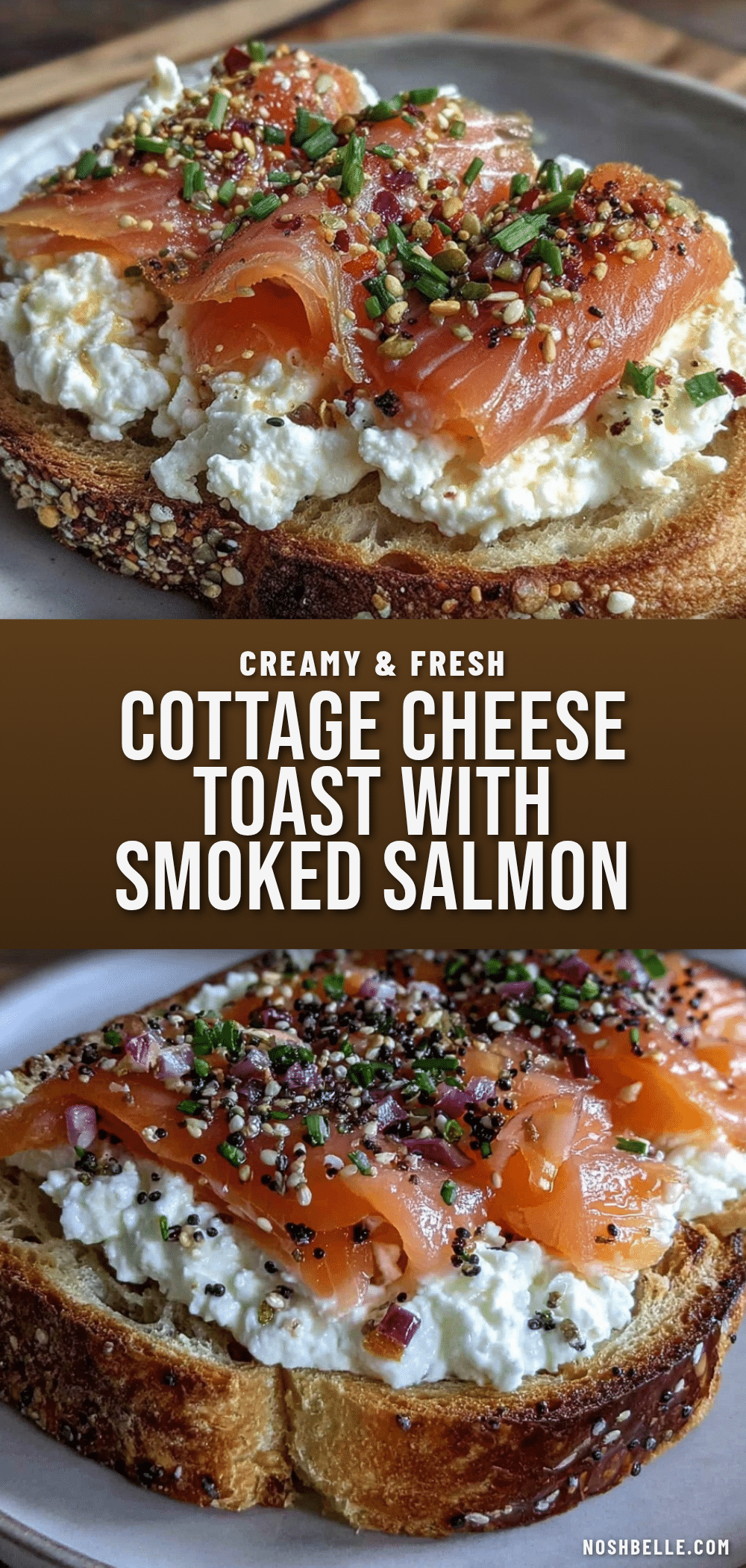 quick cottage cheese toast with smoked salmon recipe