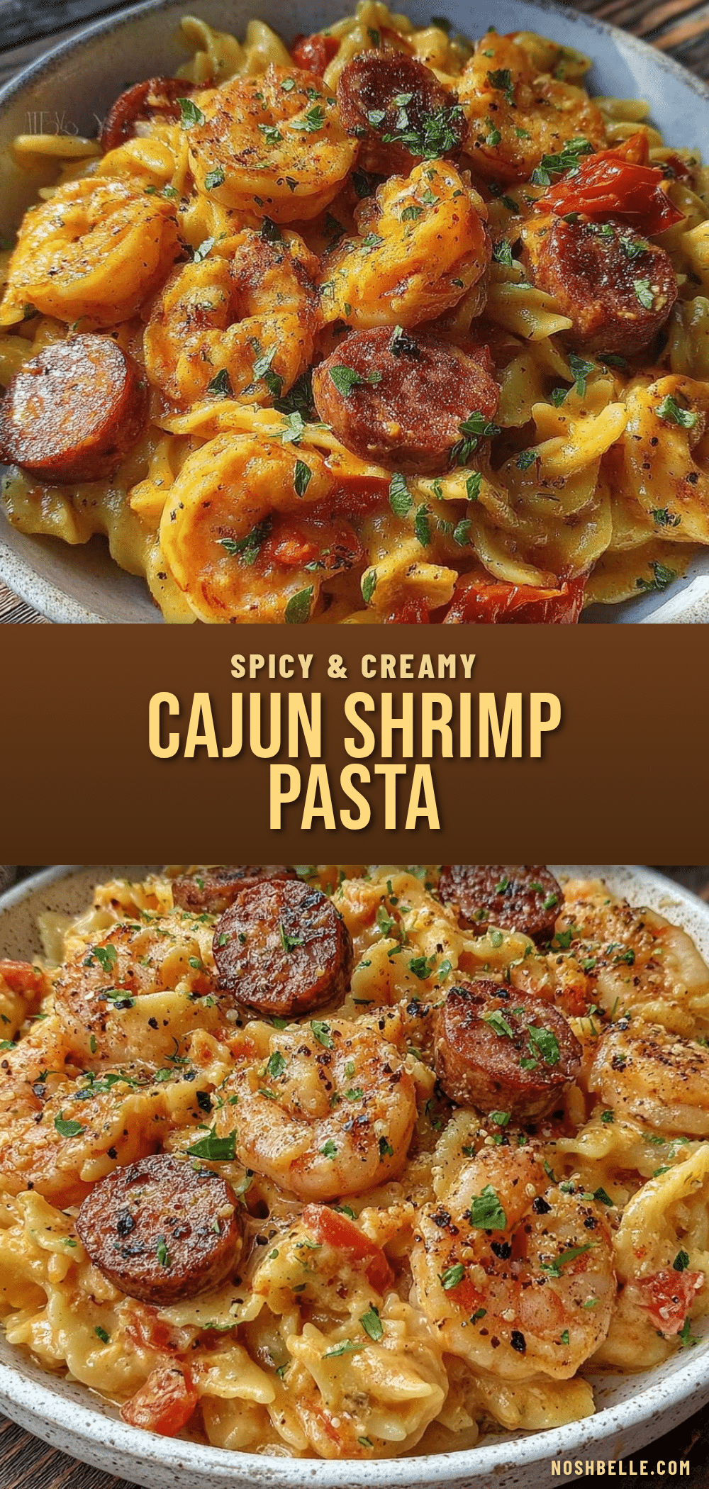 Quick Creamy Cajun Shrimp Pasta recipe