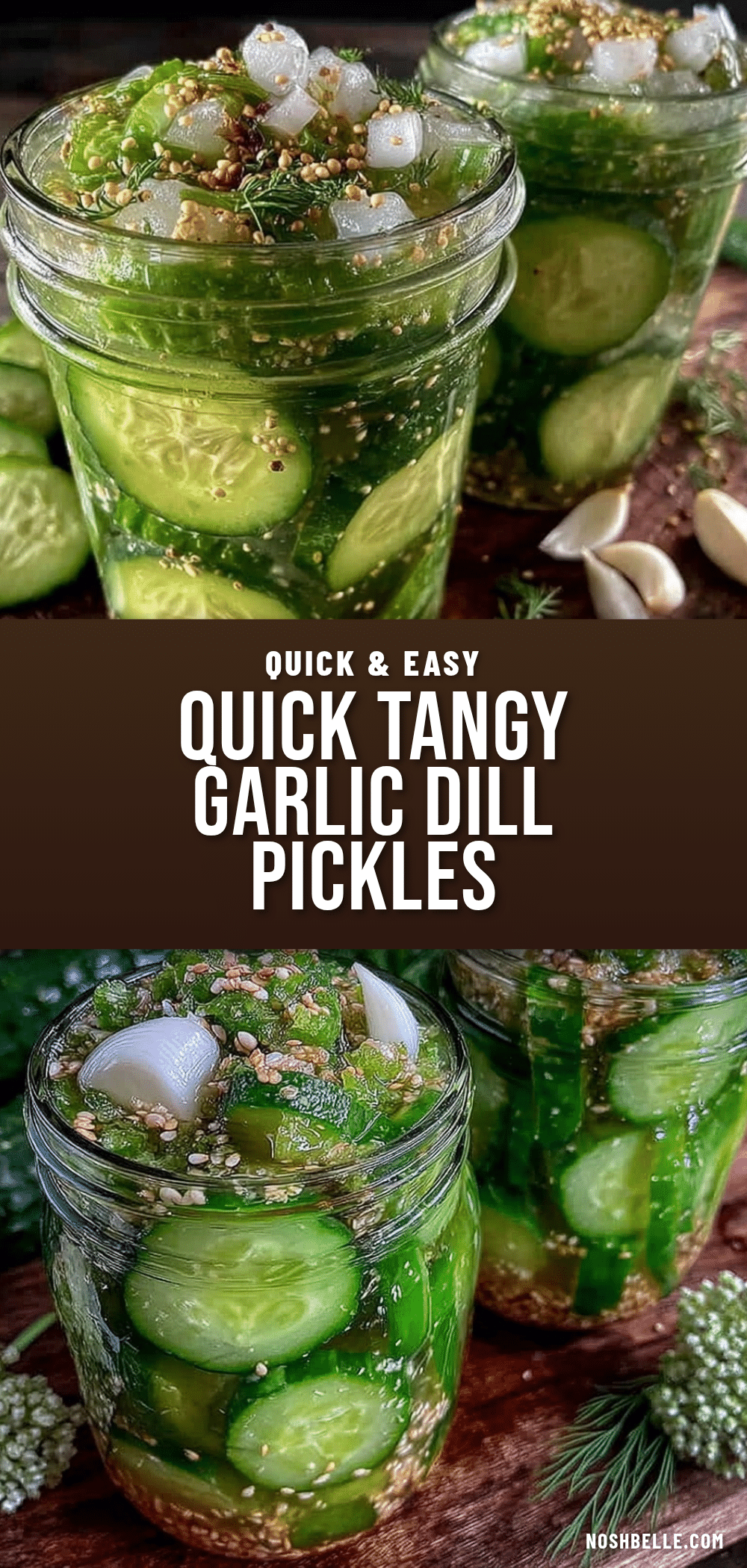 quick garlic dill refrigerator pickles recipe