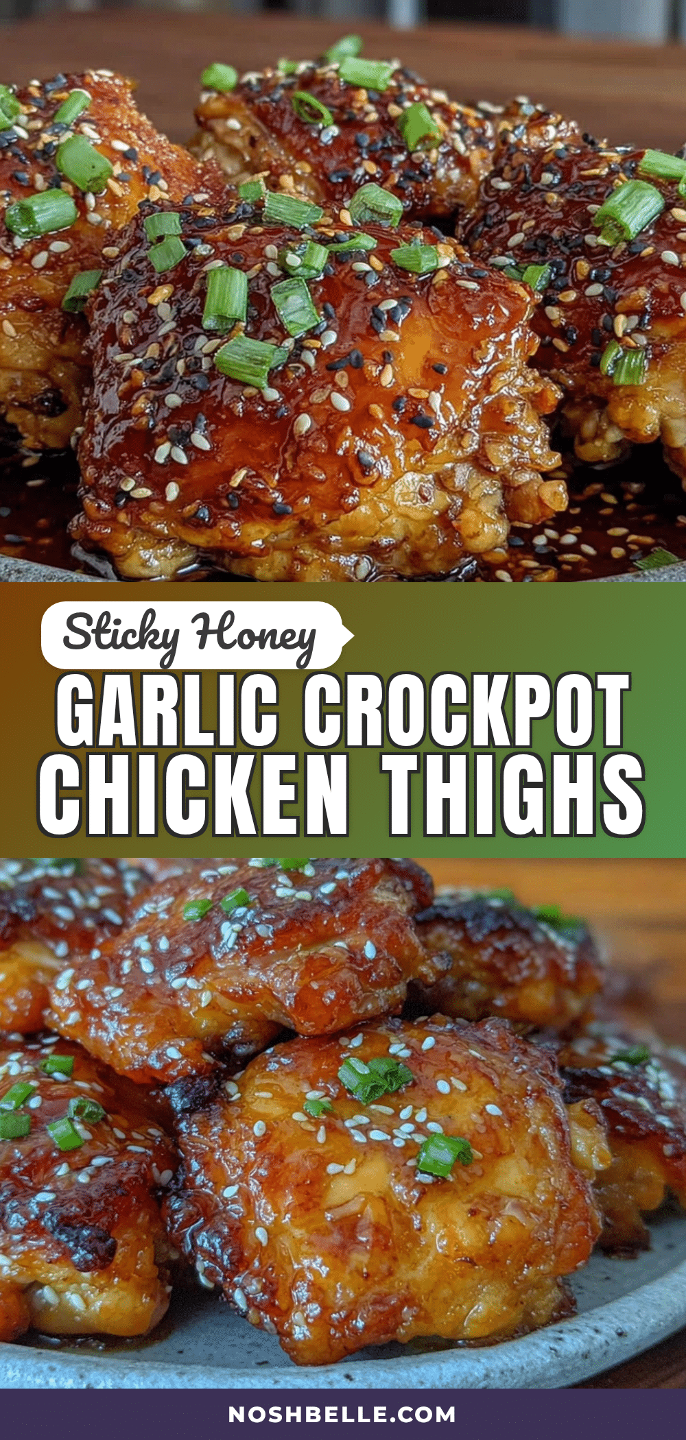savory crockpot honey garlic chicken thighs recipe
