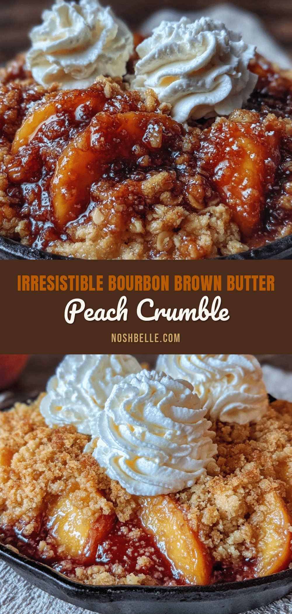 skillet peach crumble recipe