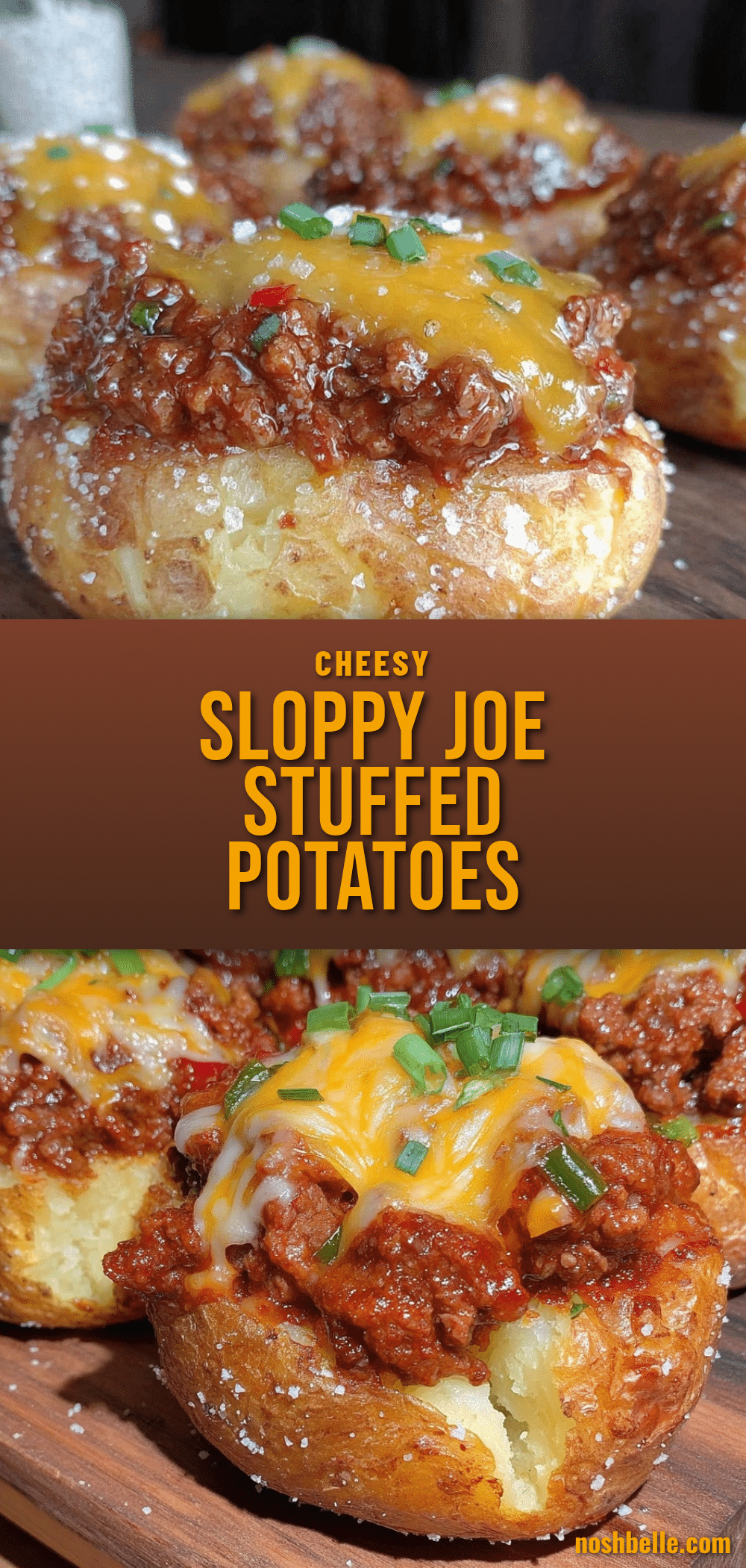 sloppy joe stuffed baked potatoes recipe