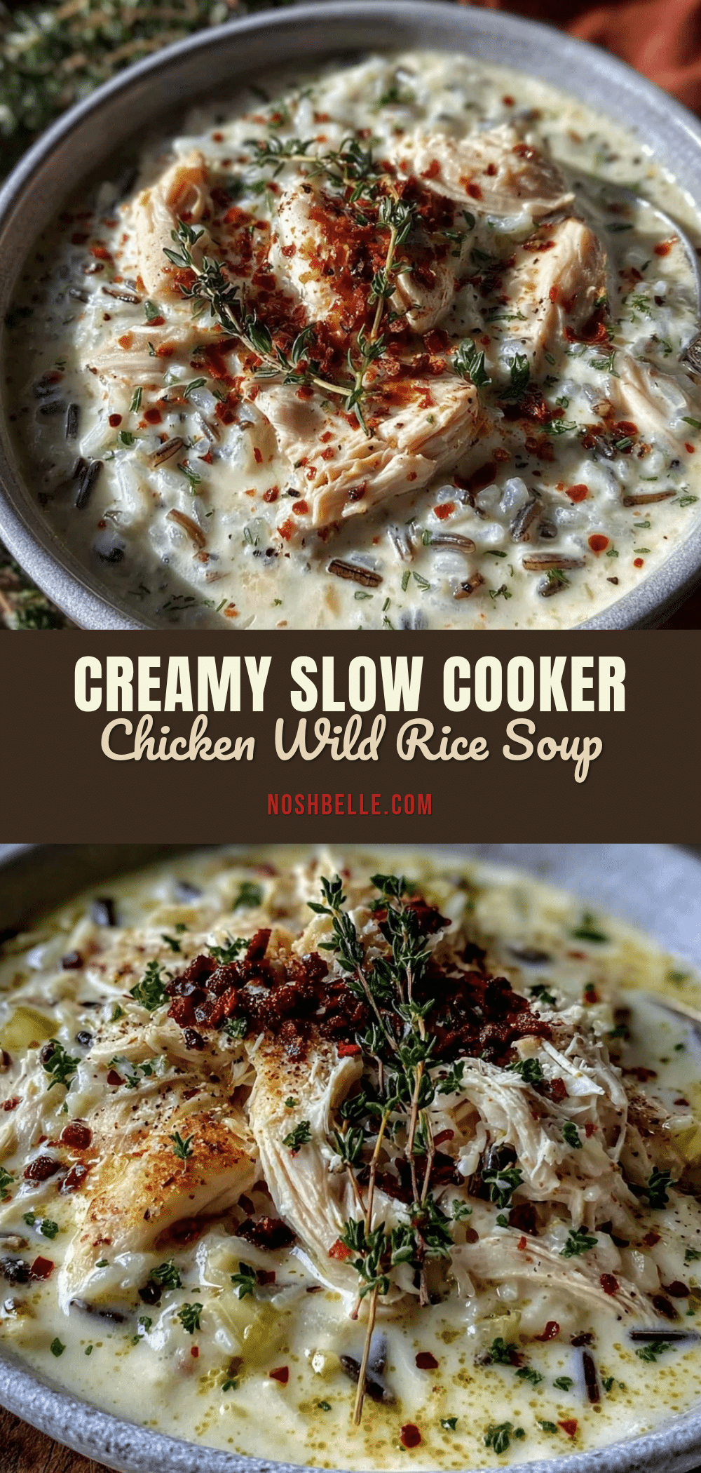 slow cooker creamy chicken wild rice soup recipe