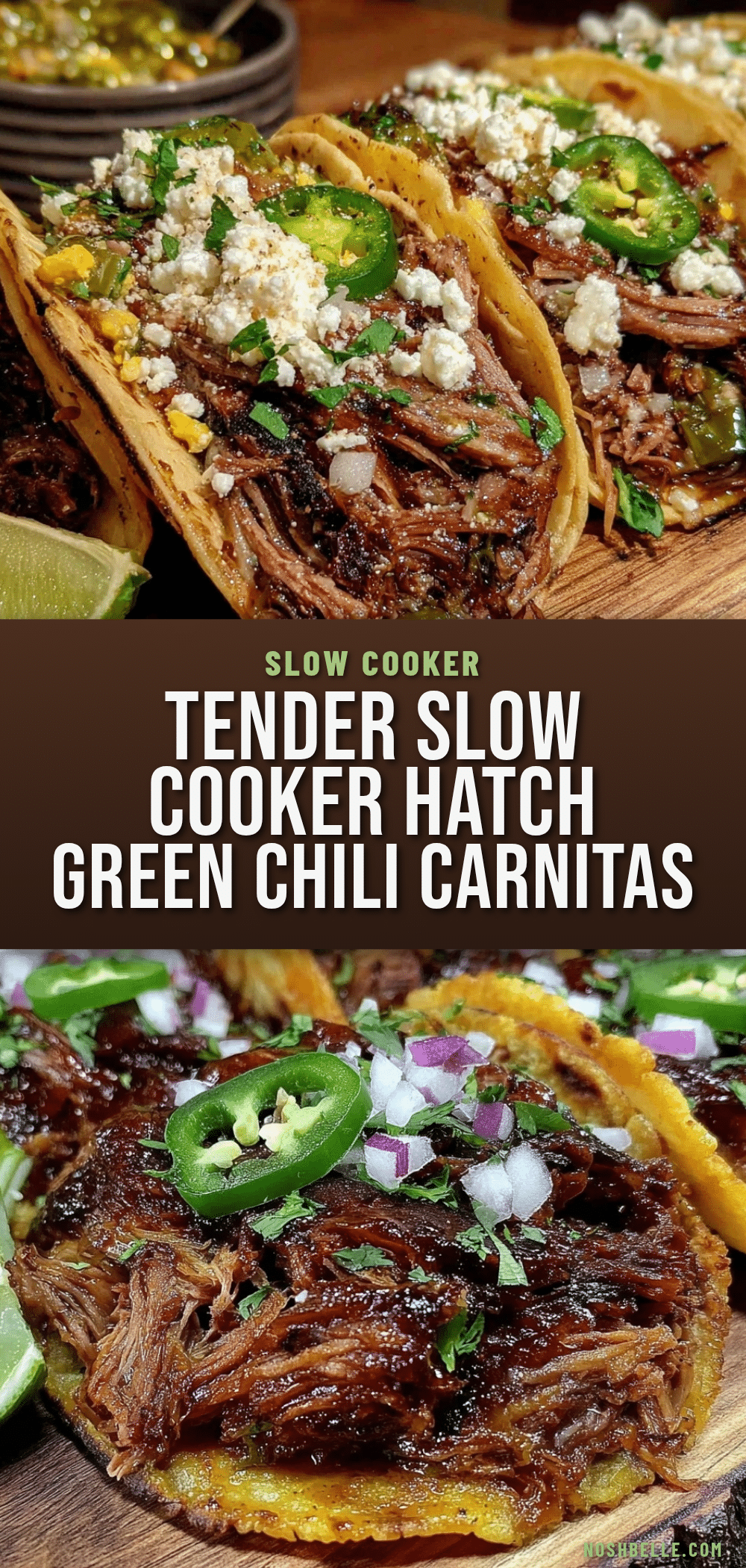 slow cooker hatch green chili pork carnitas recipe