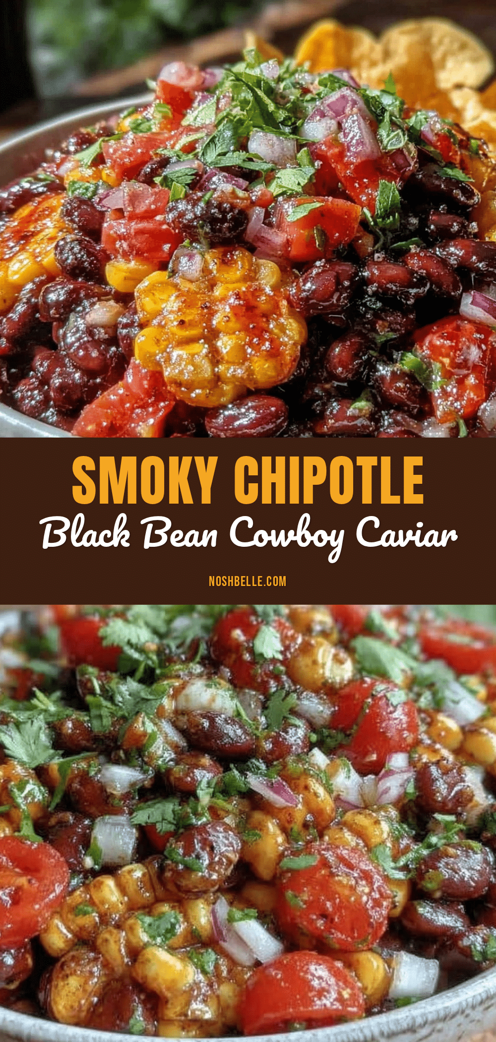 smoky black bean cowboy caviar recipe