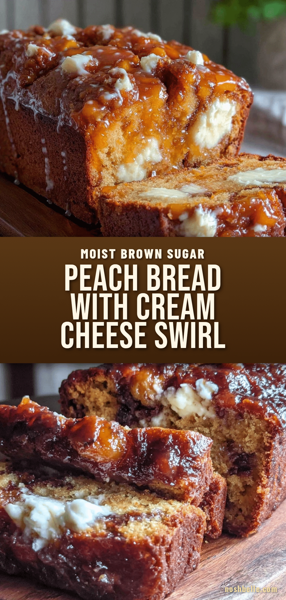 tender glazed brown sugar peach bread recipe