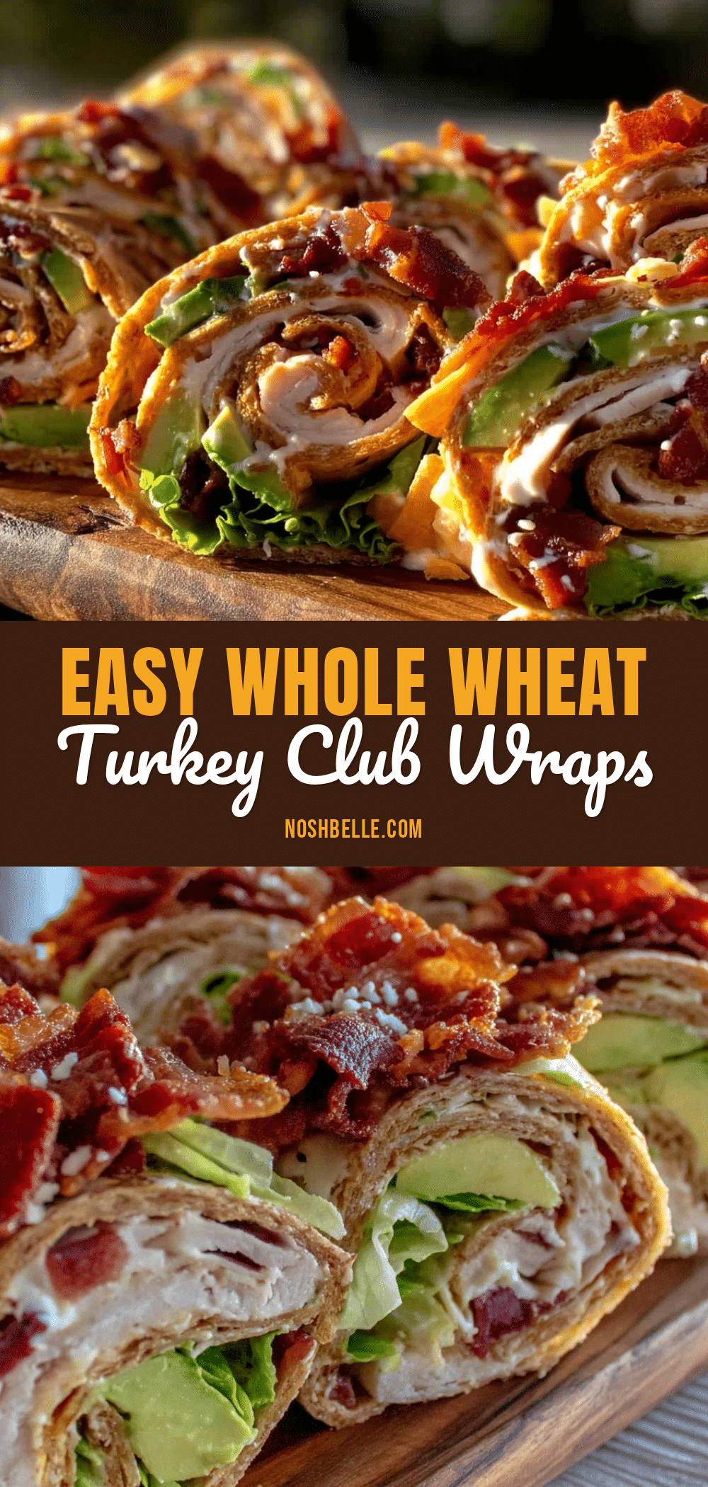 whole wheat turkey club pinwheel wraps recipe