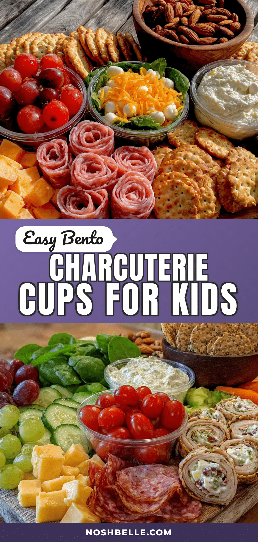 bento charcuterie cups for kids recipe