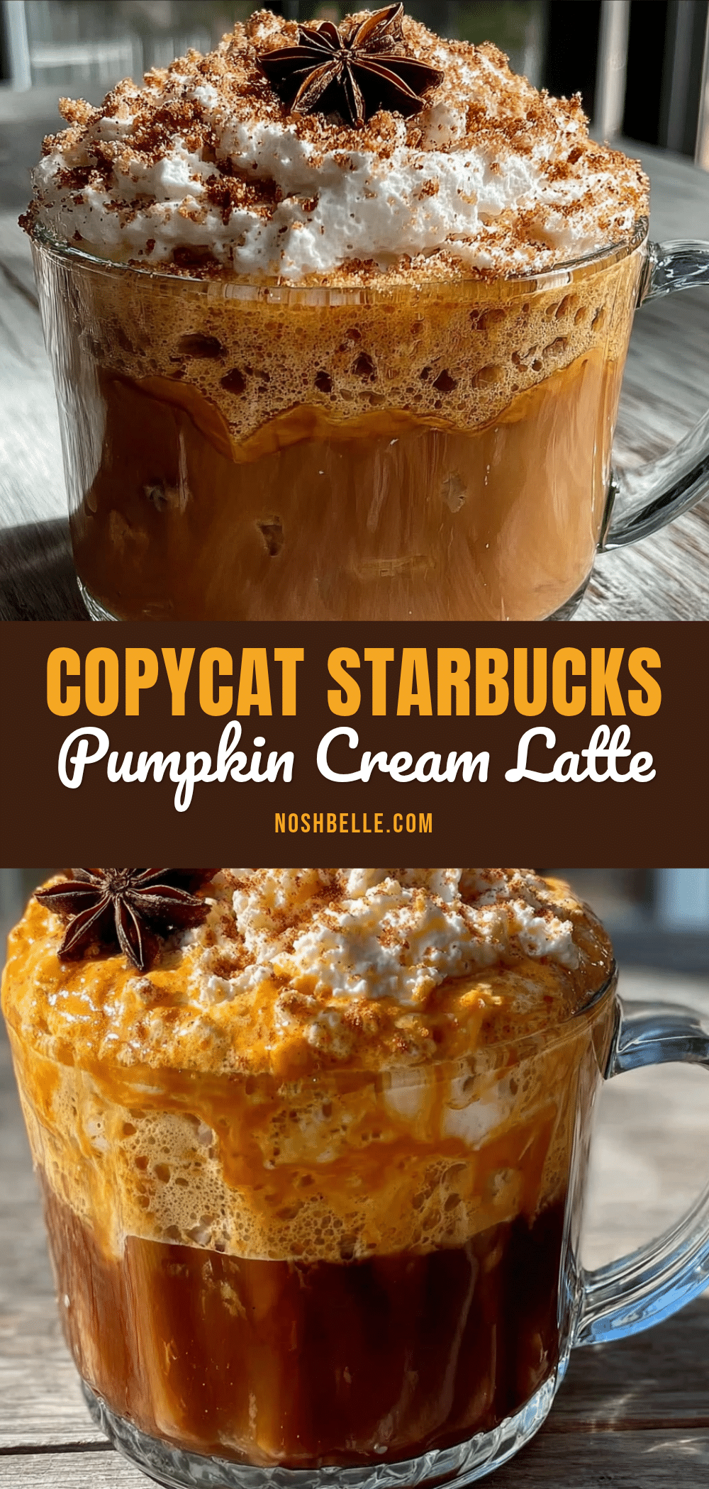 copycat Starbucks pumpkin cream cold foam latte recipe