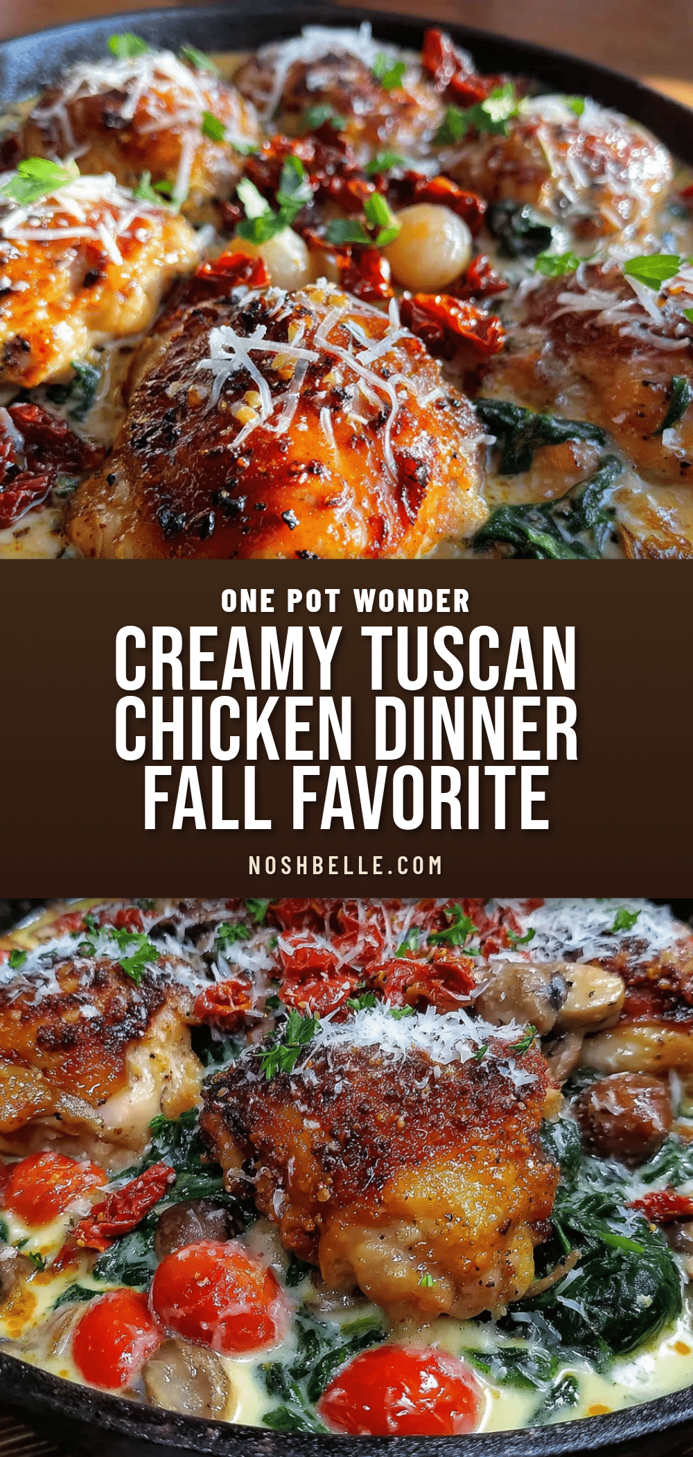 creamy one-pot tuscan chicken recipe