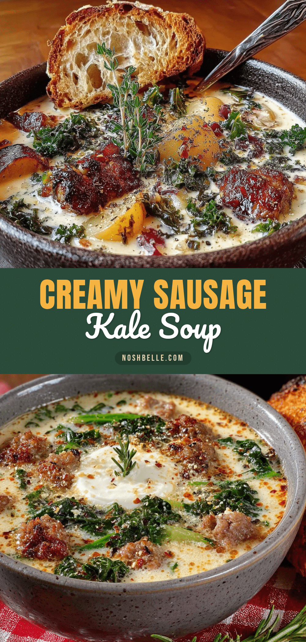 creamy sausage potato soup with kale recipe