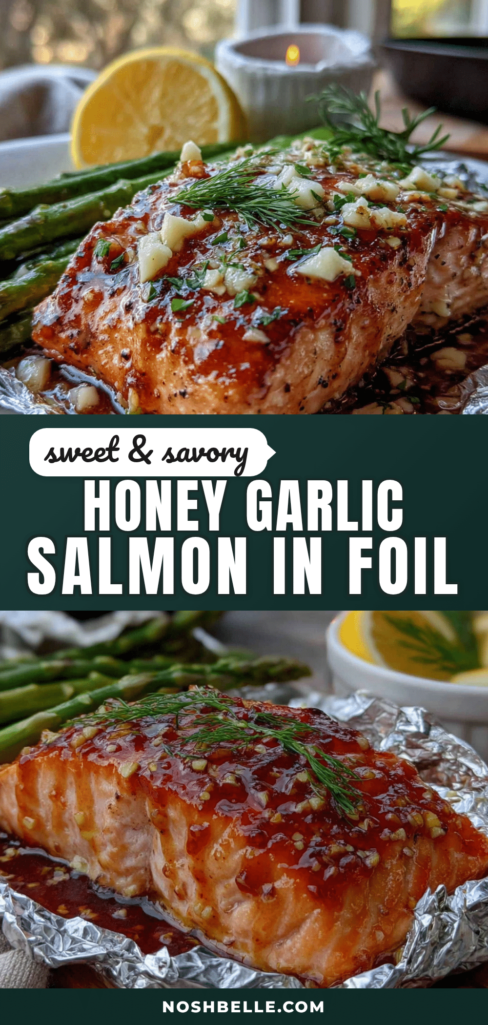 Easy honey garlic salmon in foil recipe