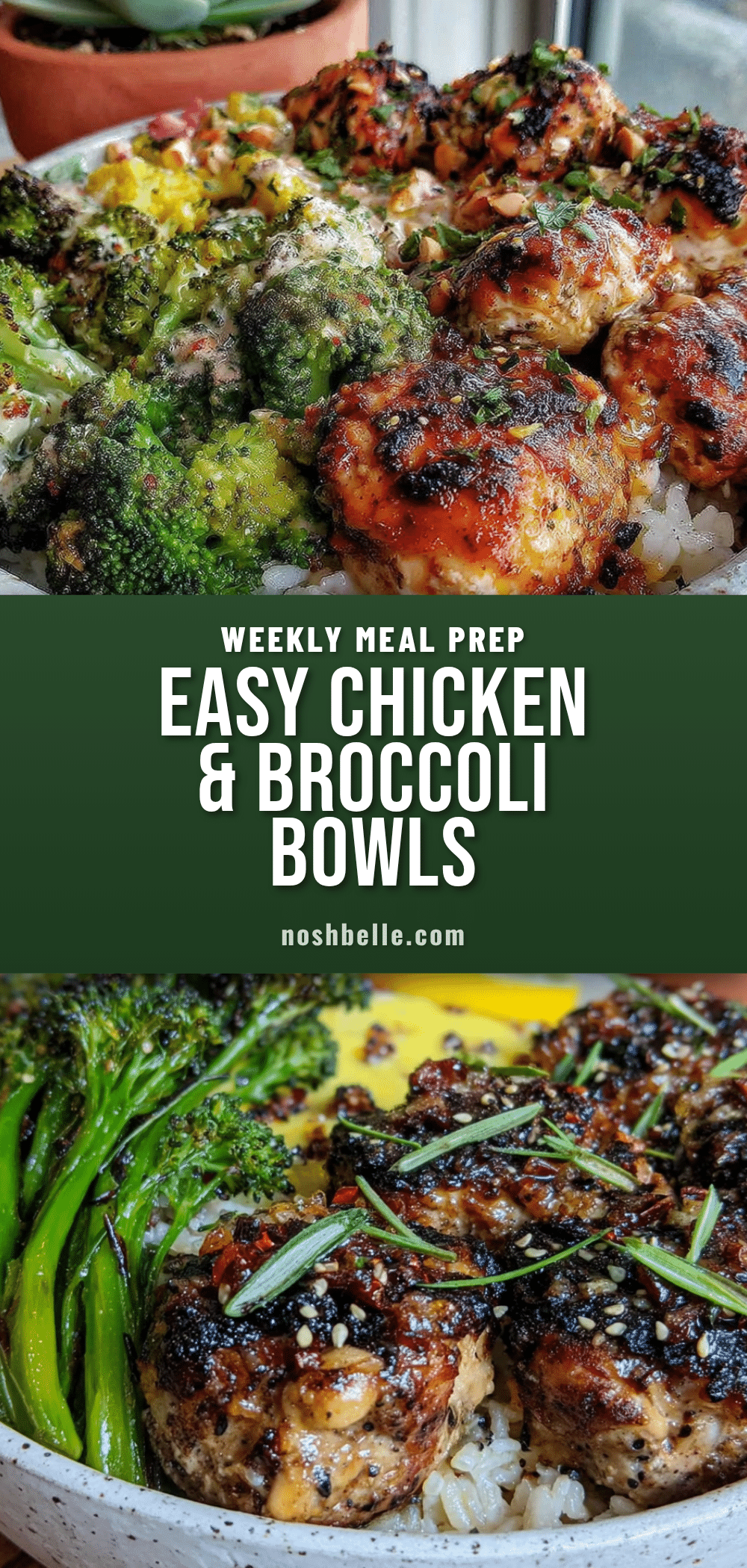 easy weekly meal prep chicken and broccoli bowls recipe