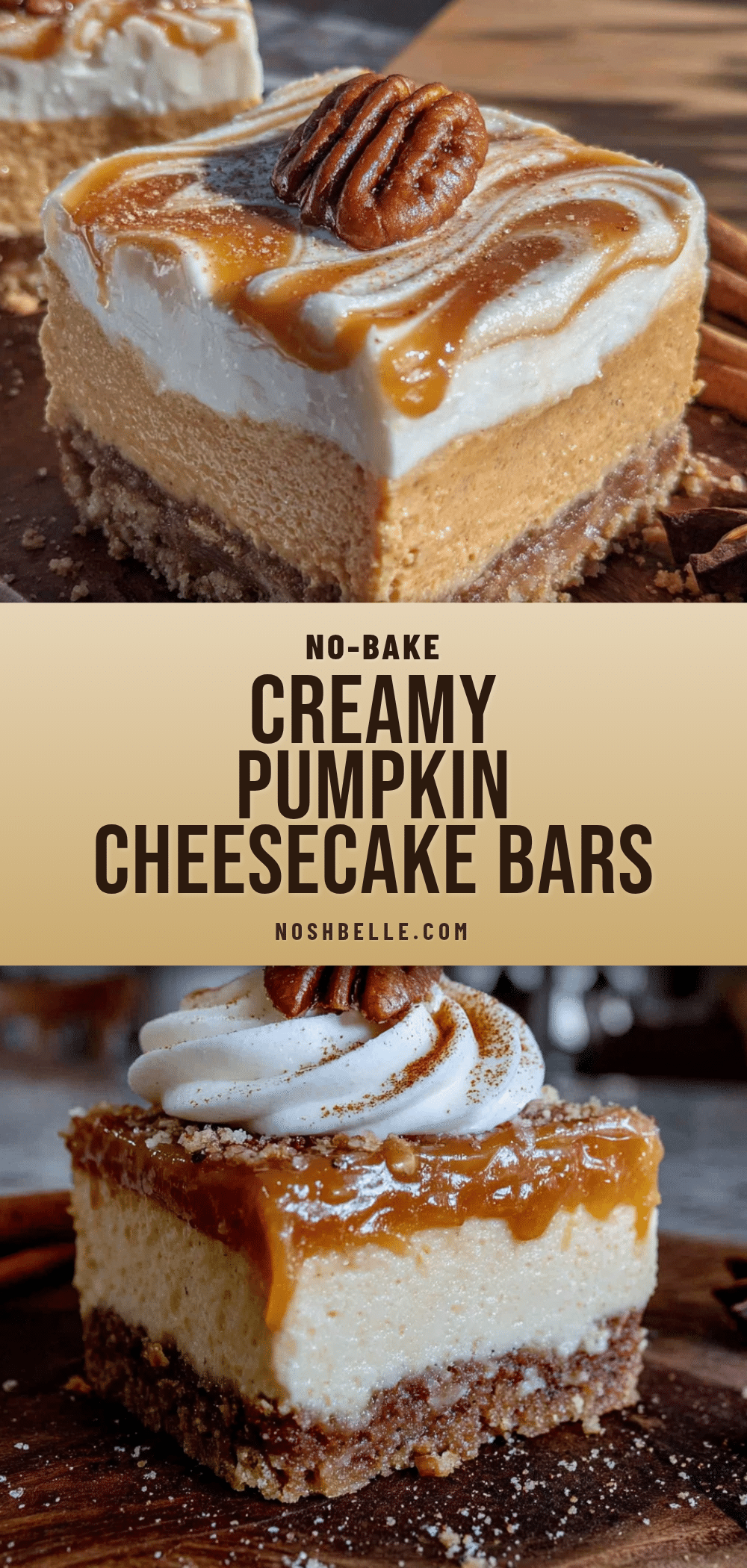 no-bake pumpkin cheesecake bars recipe