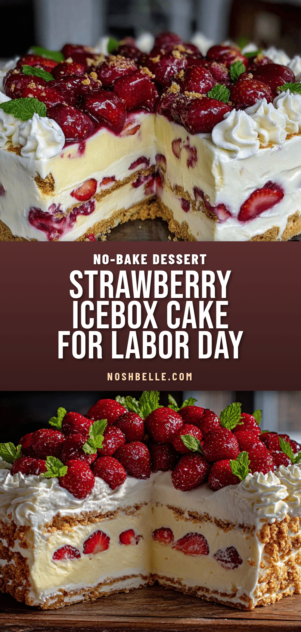 no-bake strawberry icebox cake recipe