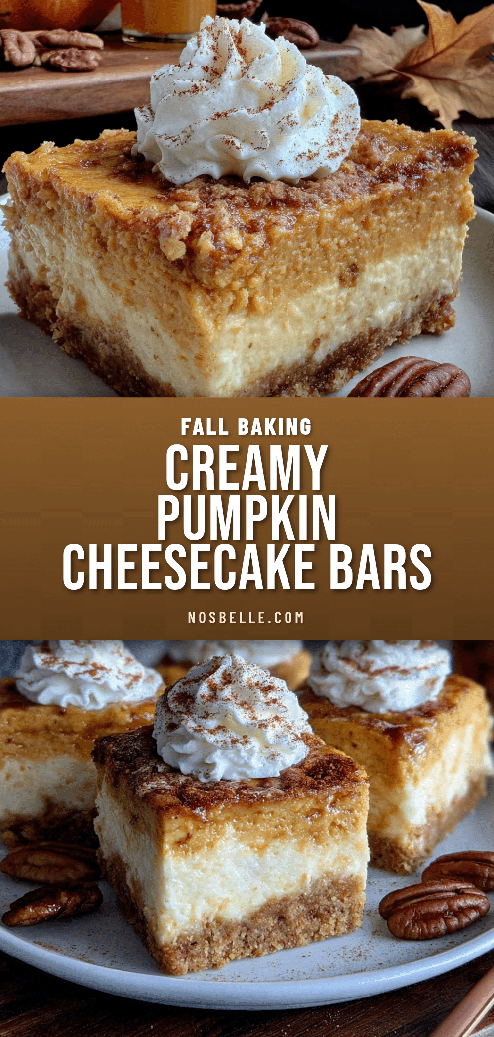 pumpkin cheesecake bars recipe