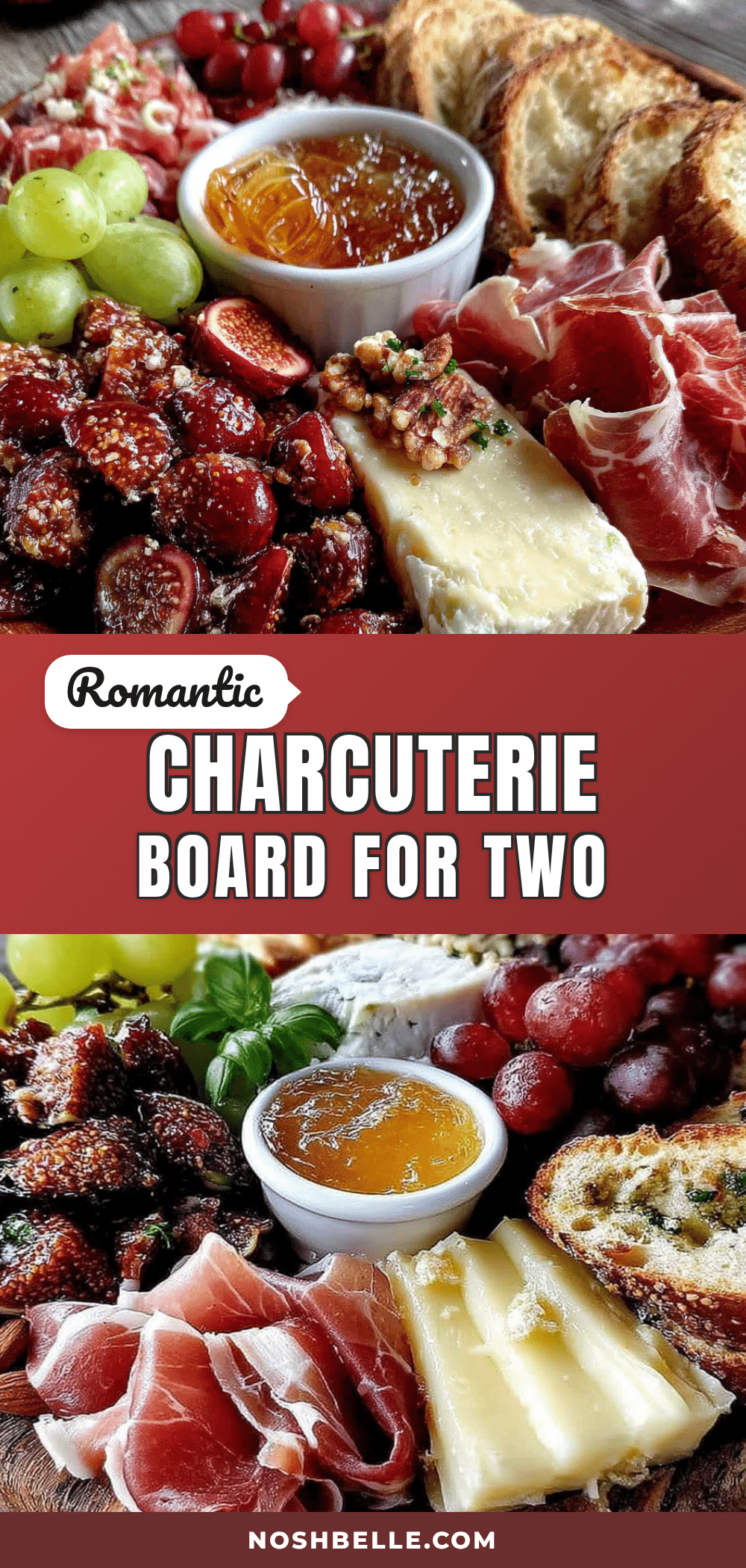 romantic loaded charcuterie board for two recipe