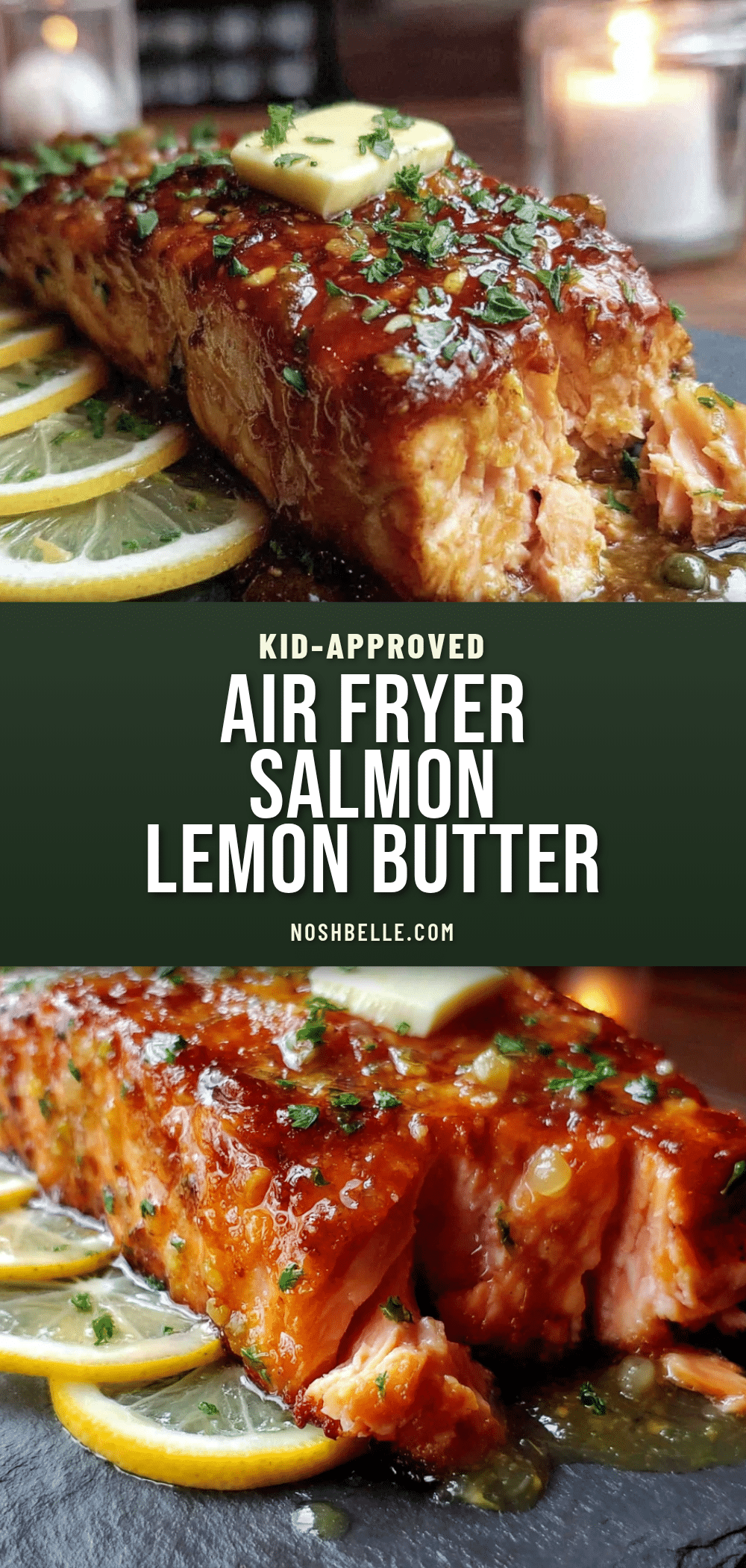 air fryer salmon with lemon butter recipe