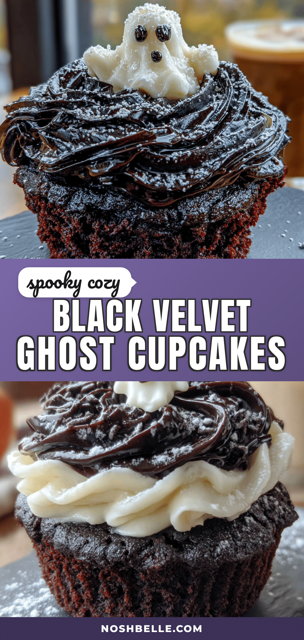 black velvet ghost cupcakes recipe