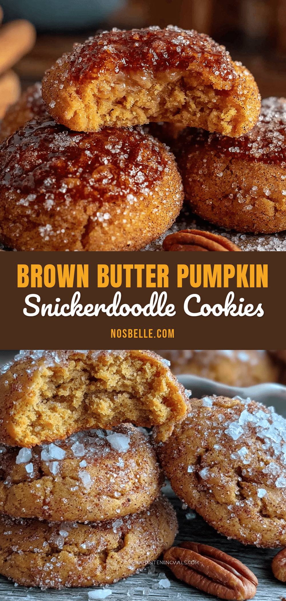 brown butter pumpkin snickerdoodle cookies recipe
