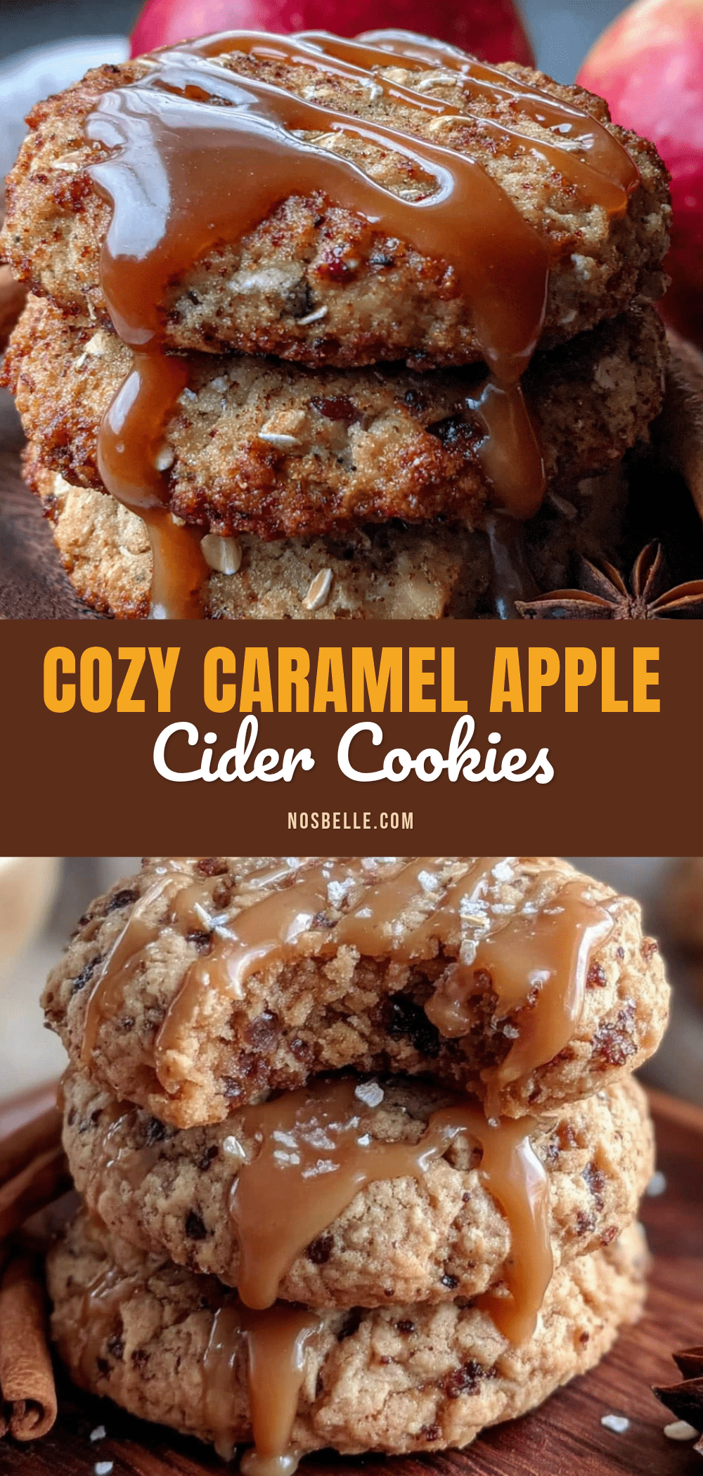 caramel apple cider cookies recipe