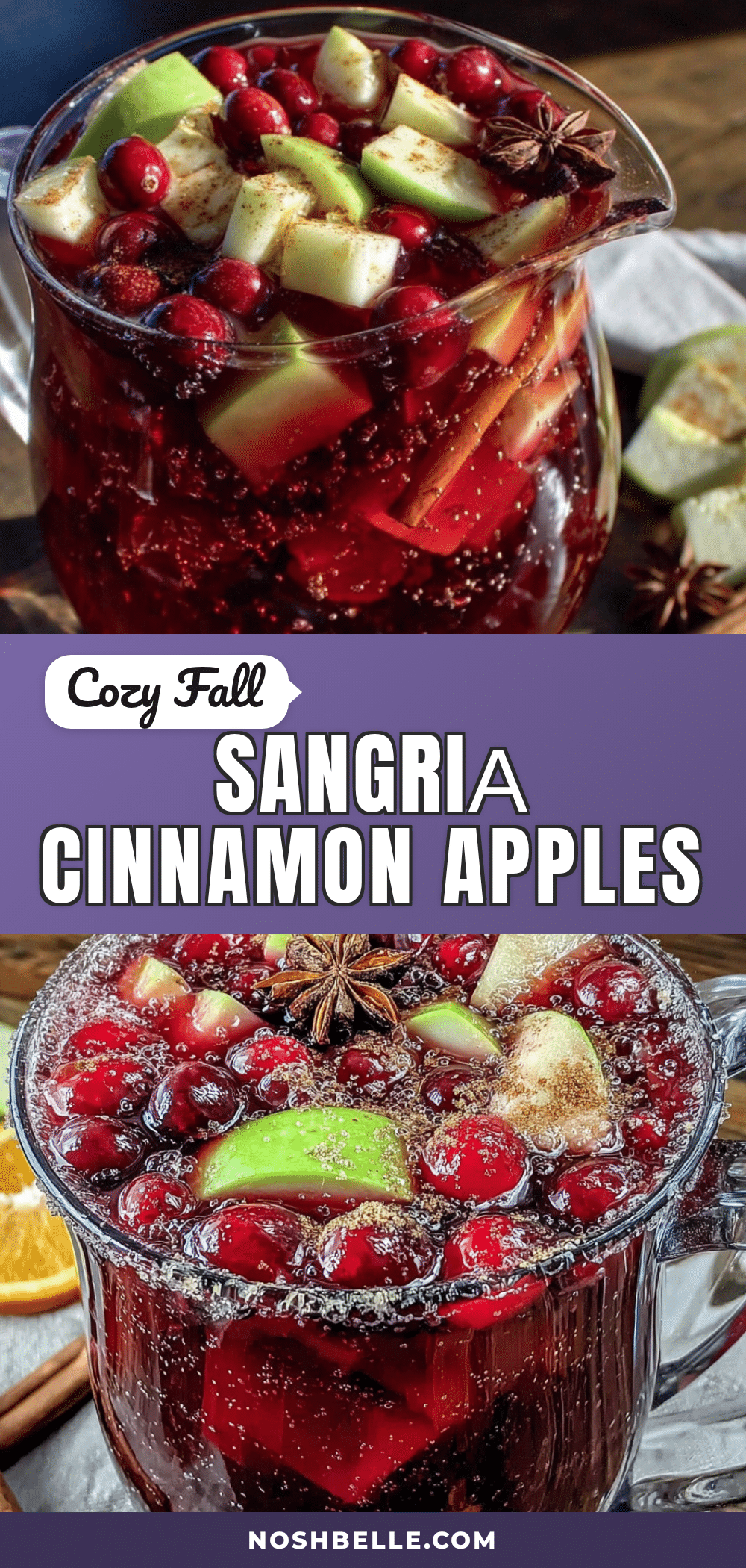 cozy fall sangria with cinnamon apples recipe
